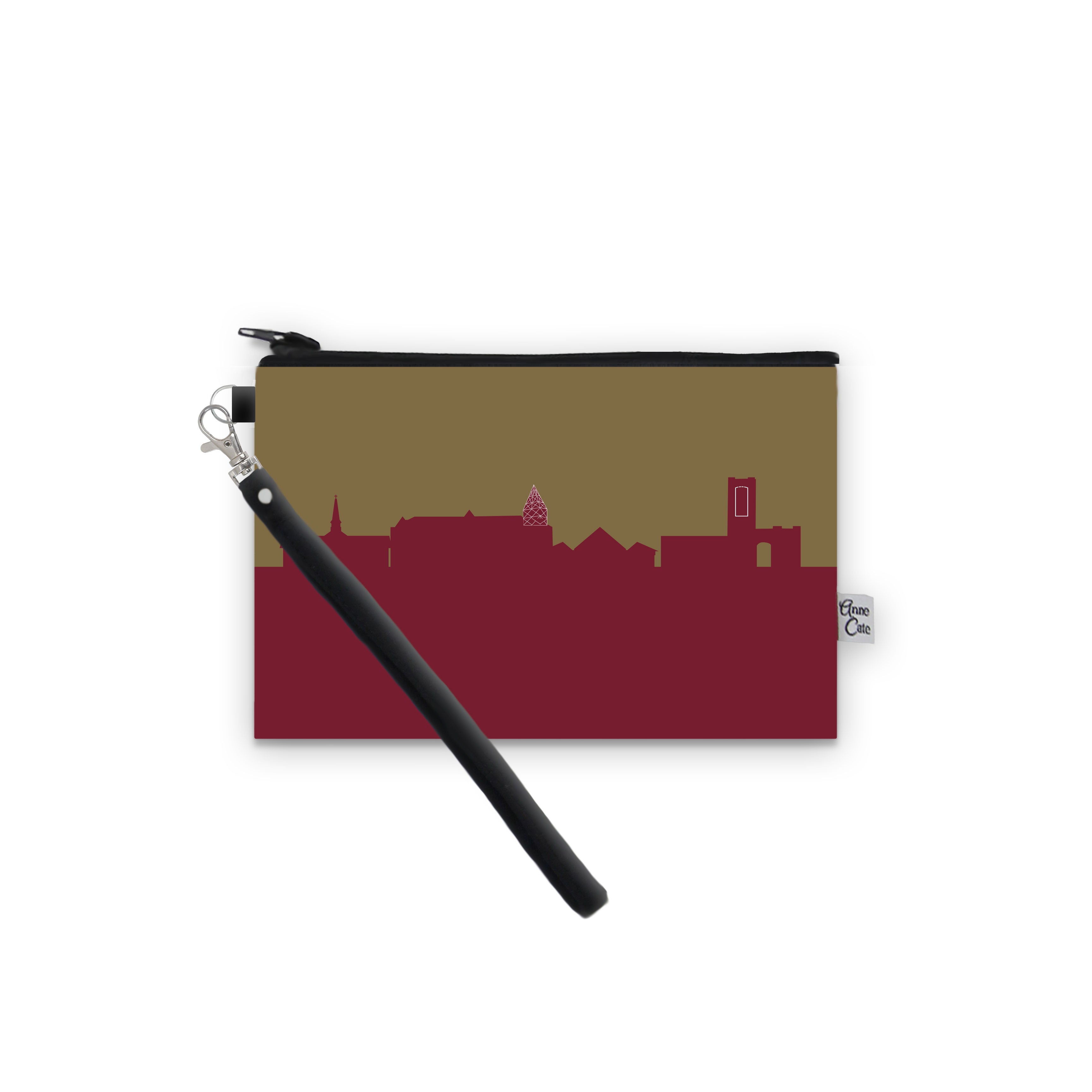 Collegiate Football Stadium Skyline Game Day Wristlet