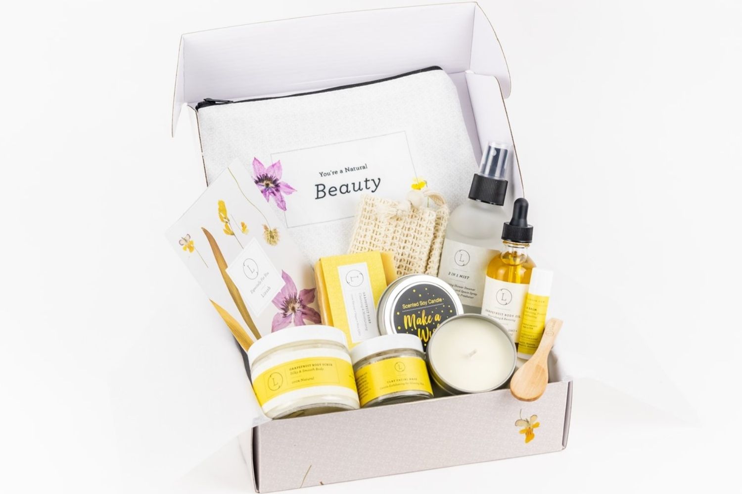 Natural Citrus Care Package - Handmade Spa Gift Box