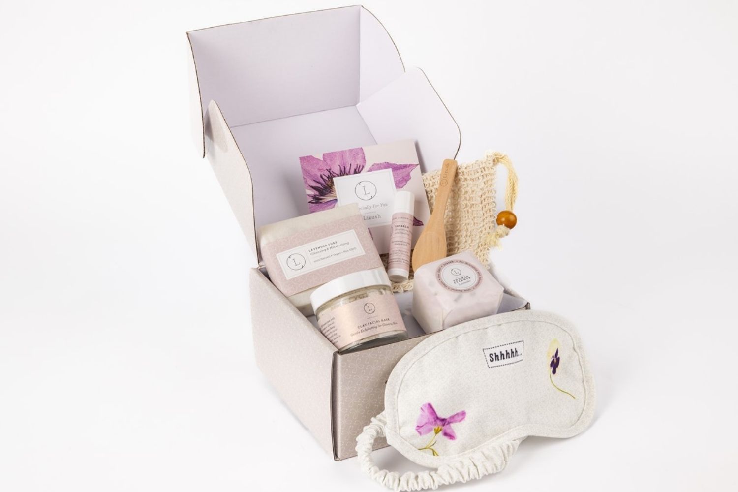 Natural Lavender Bath And Body Gift Set - Skincare Box