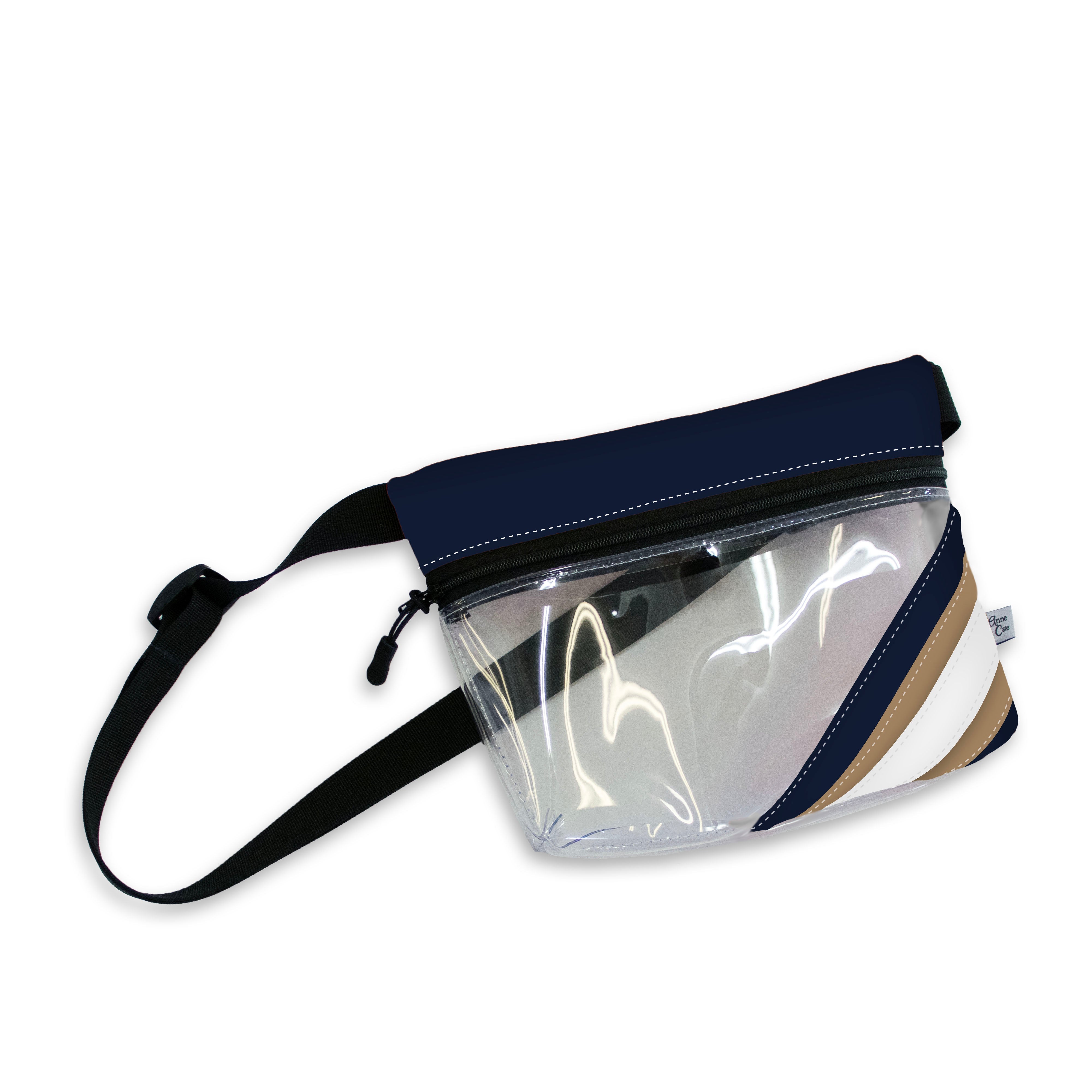 Collegiate Football Stadium Clear Stripe Game Day Fanny Pack