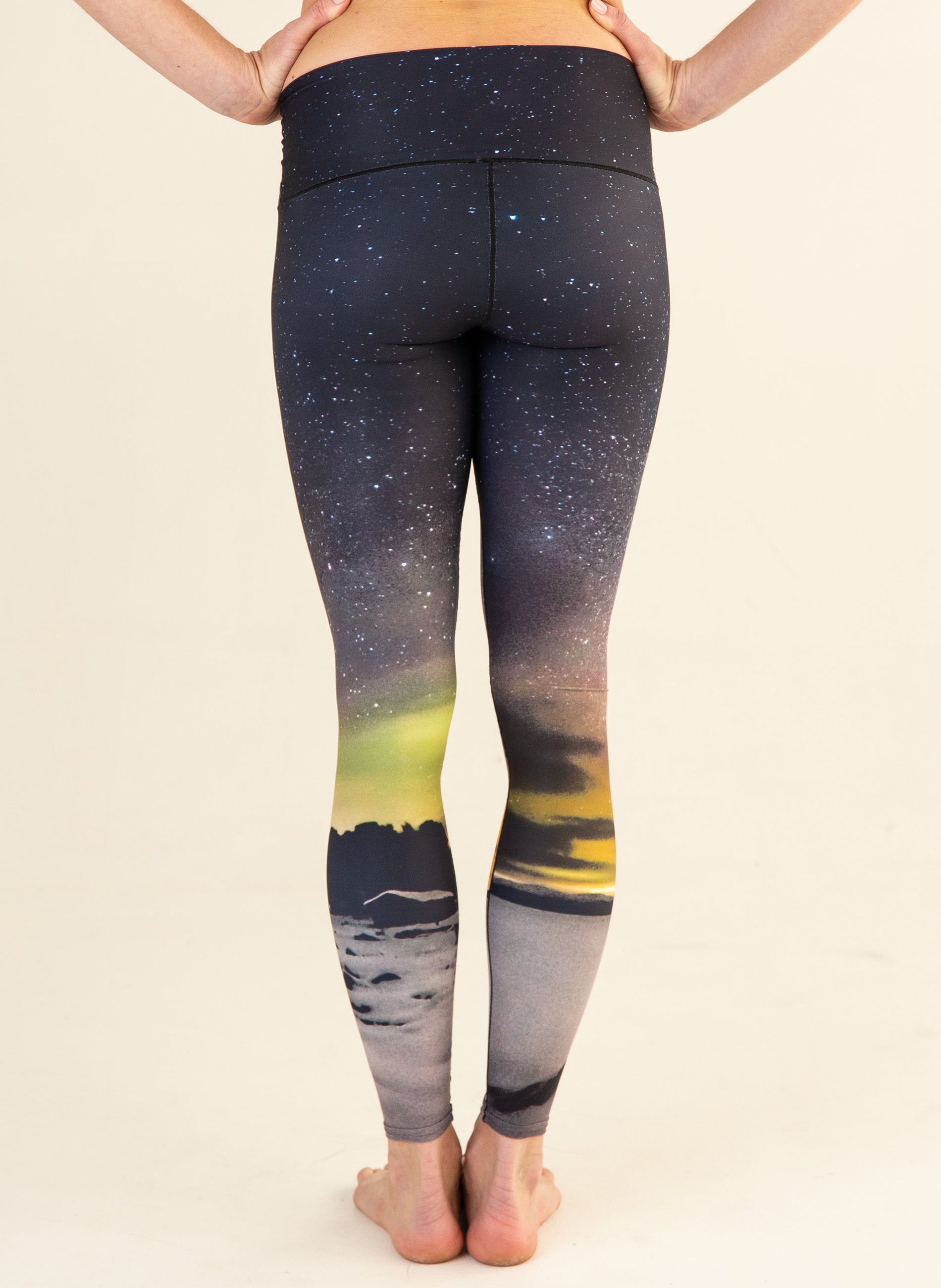 Eco-Friendly Northern Lights Yoga Pants