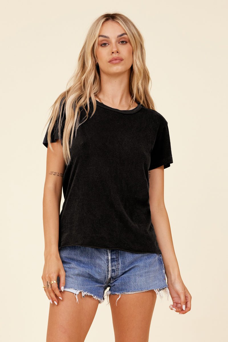 Handmade Winston Organic Cotton Mitered Back Tee - FINAL SALE