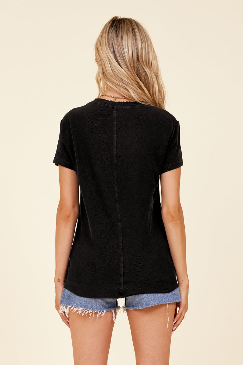 Handmade Winston Organic Cotton Mitered Back Tee - FINAL SALE