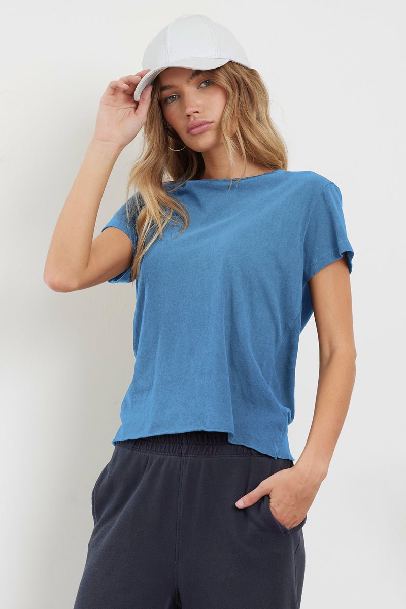 Handmade Winston Organic Cotton Mitered Back Tee - FINAL SALE