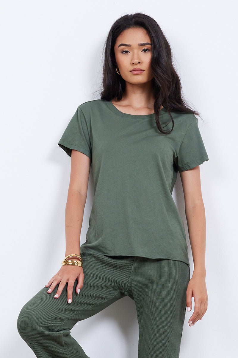 Handmade Winston Organic Cotton Mitered Back Tee - FINAL SALE