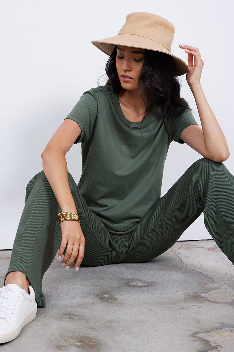 Handmade Winston Organic Cotton Mitered Back Tee - FINAL SALE