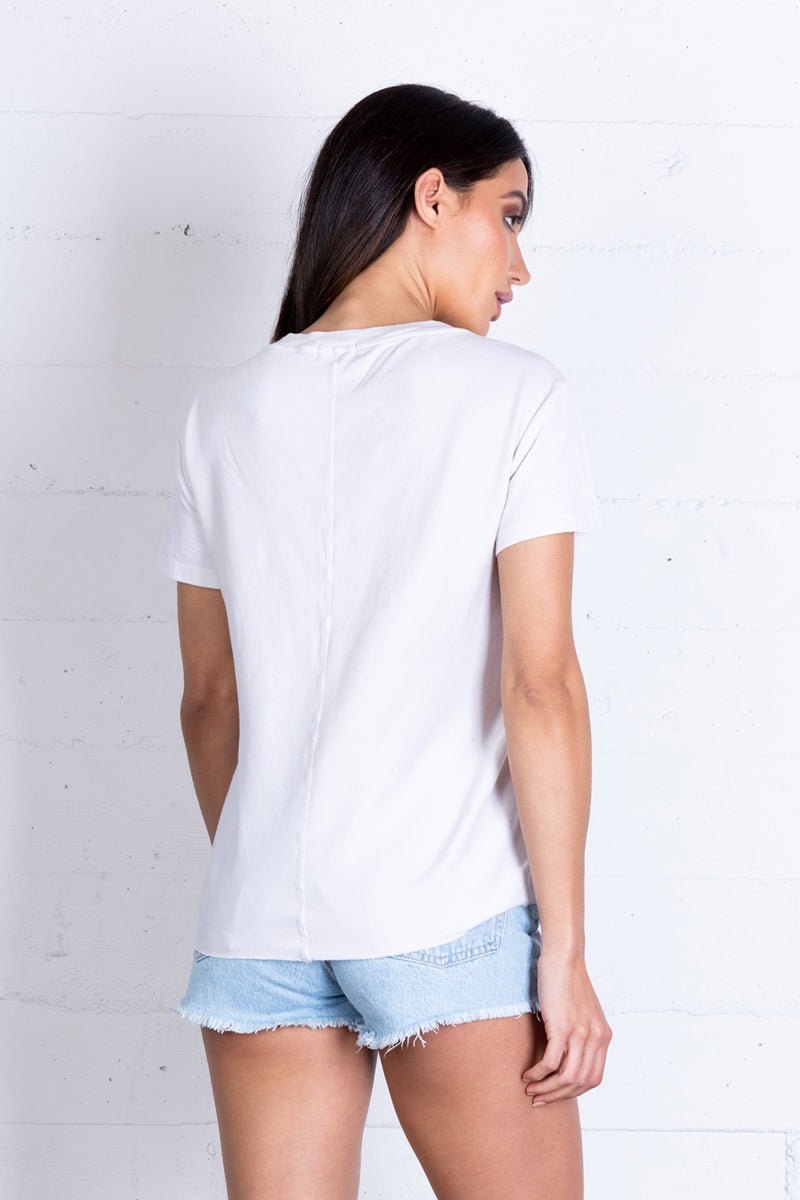Handmade Winston Organic Cotton Mitered Back Tee - FINAL SALE