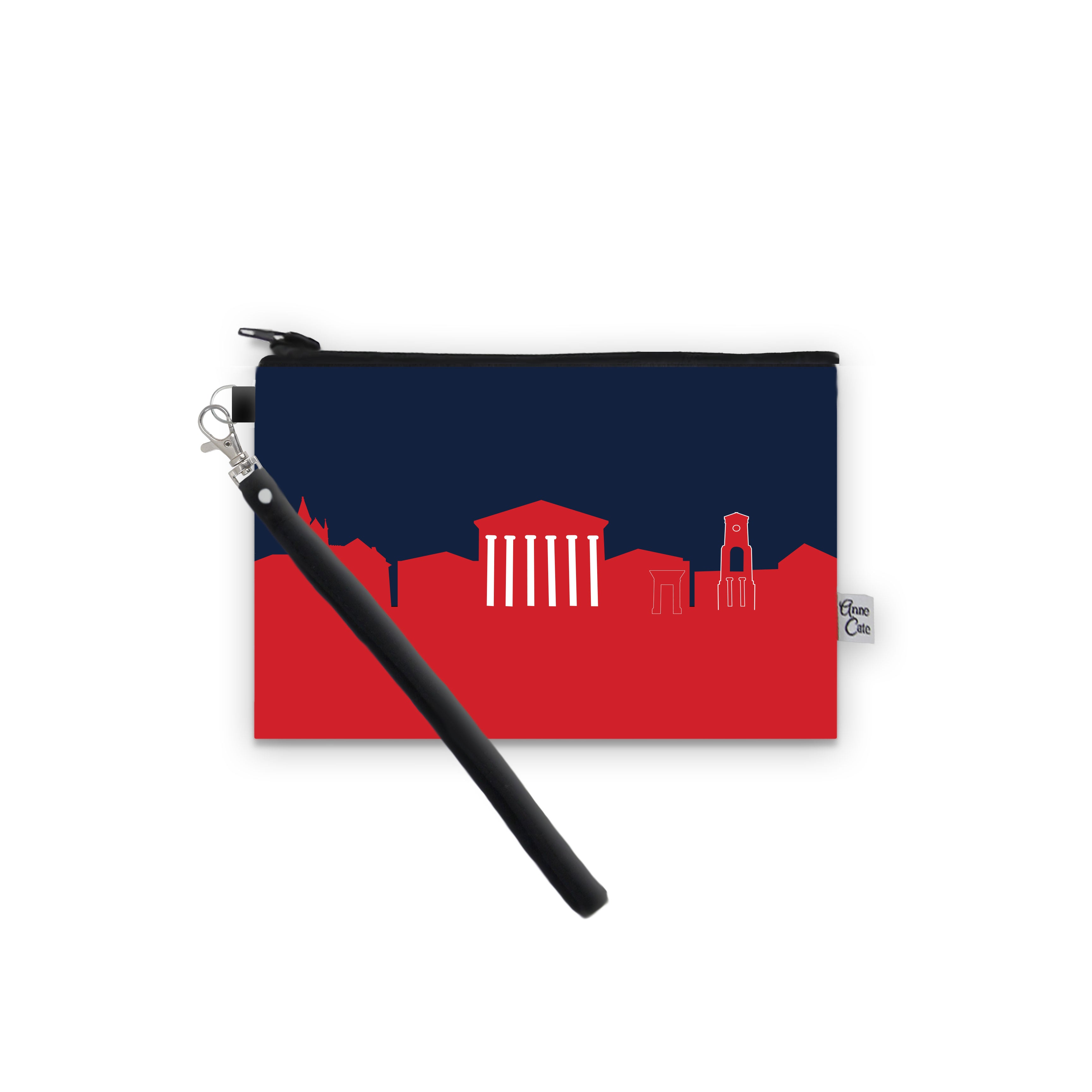 Collegiate Football Stadium Skyline Game Day Wristlet