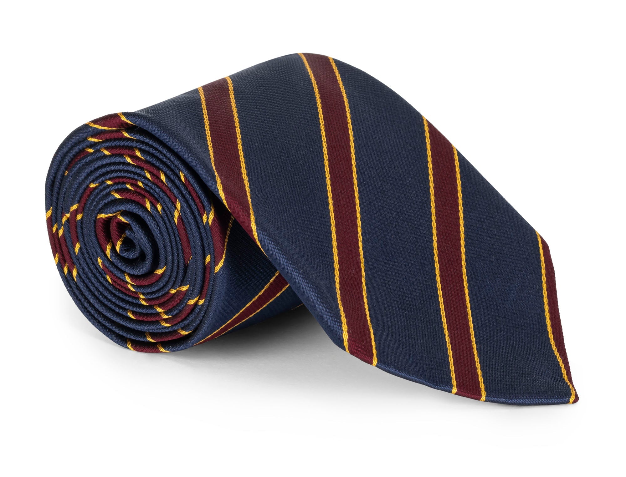 Handmade Old Downside Regimental Tie - Silk