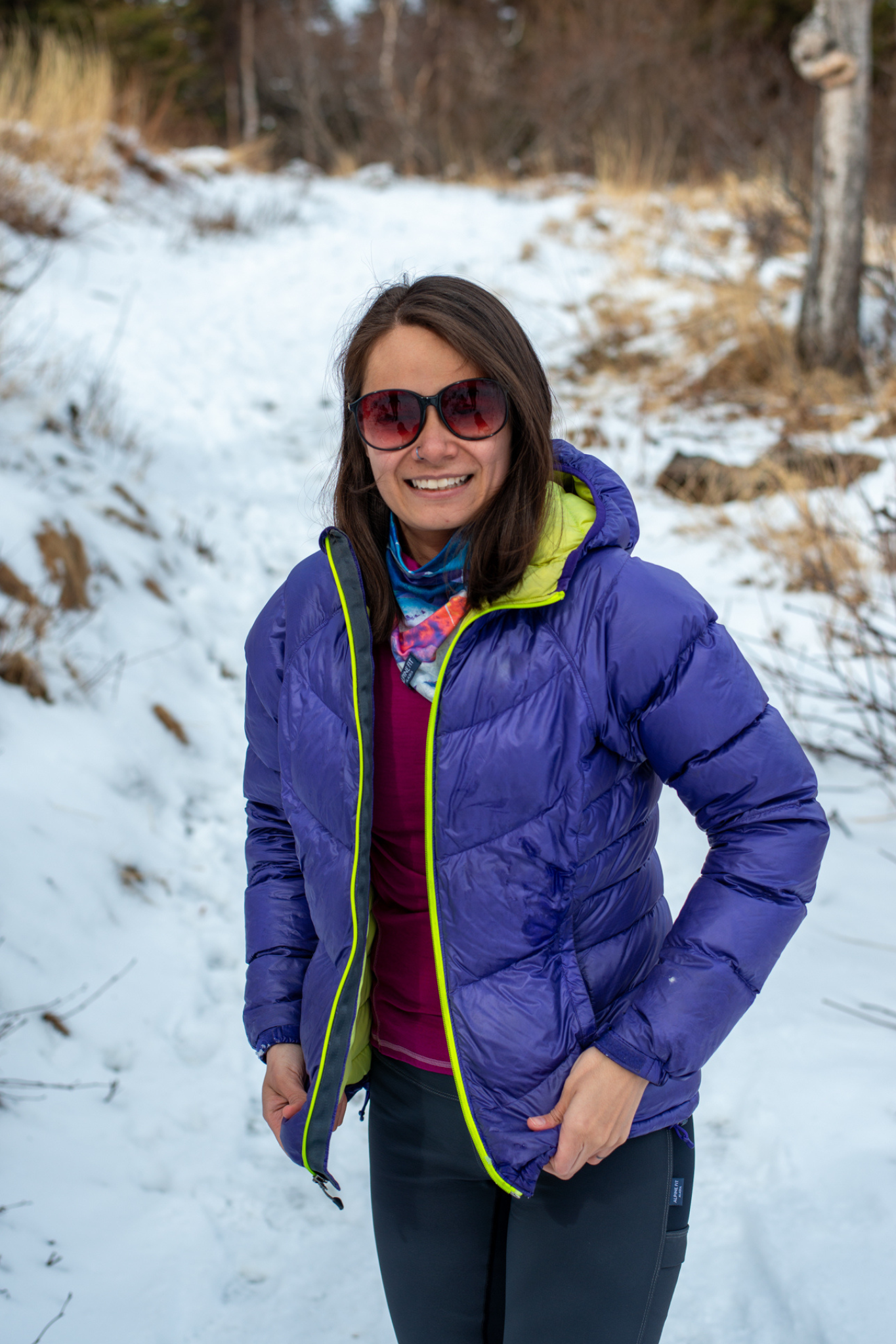 Mountain Recycled Fleece V Front Neck Warmer