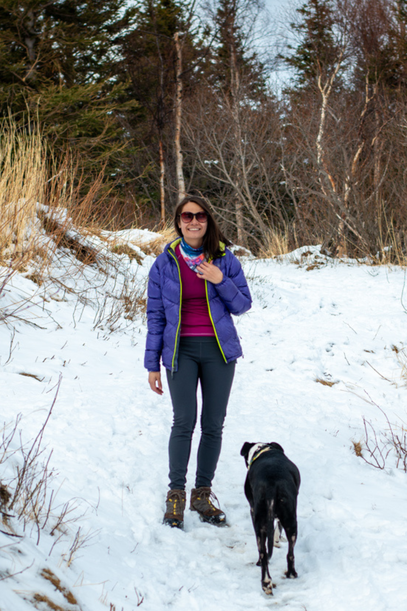 Mountain Recycled Fleece V Front Neck Warmer