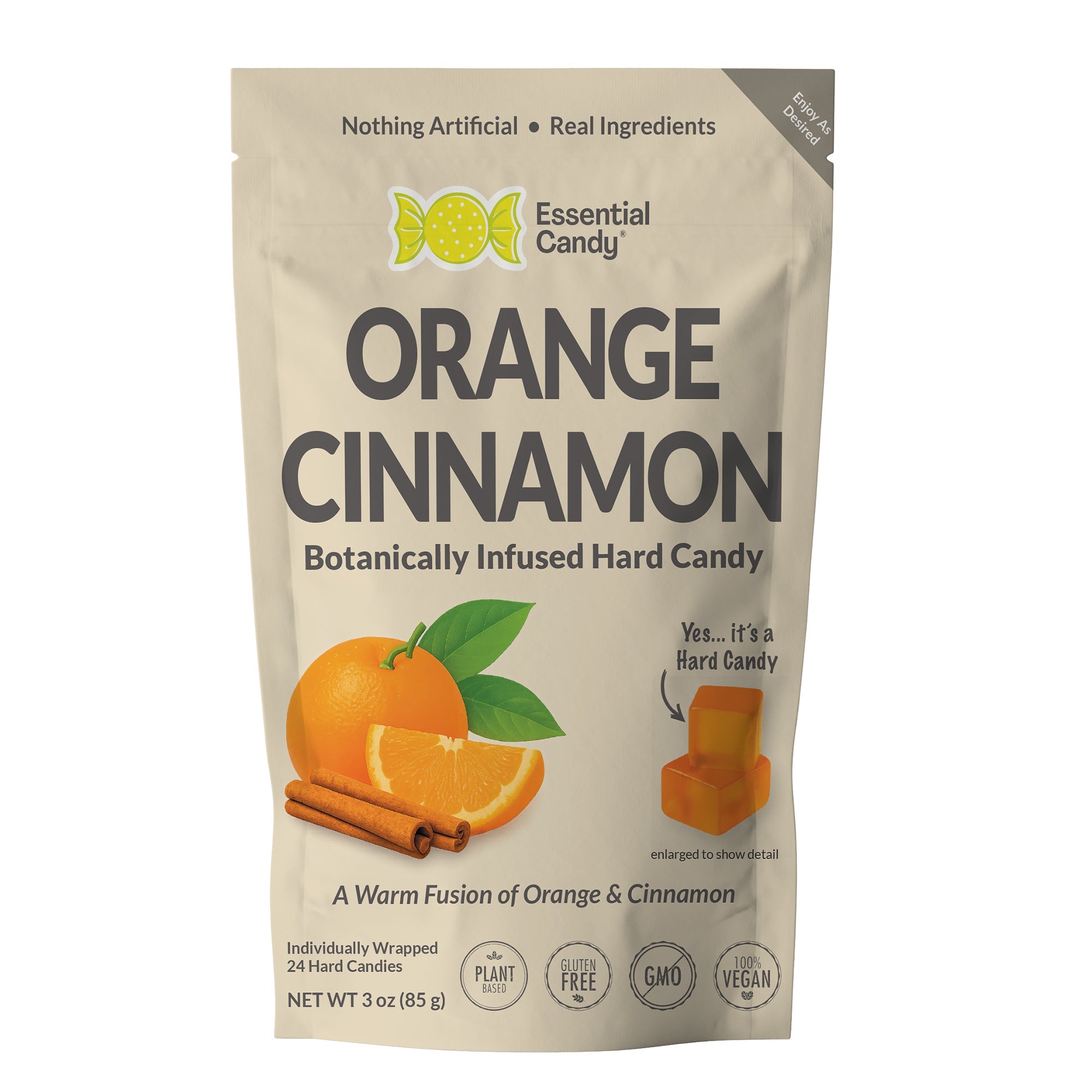 Orange Cinnamon (Happy Heart) Botanical Lozenges – Heart Friendly Goodness – Organic Orange & Ceylon Cinnamon – Gluten-Free, Non-GMO, Vegan