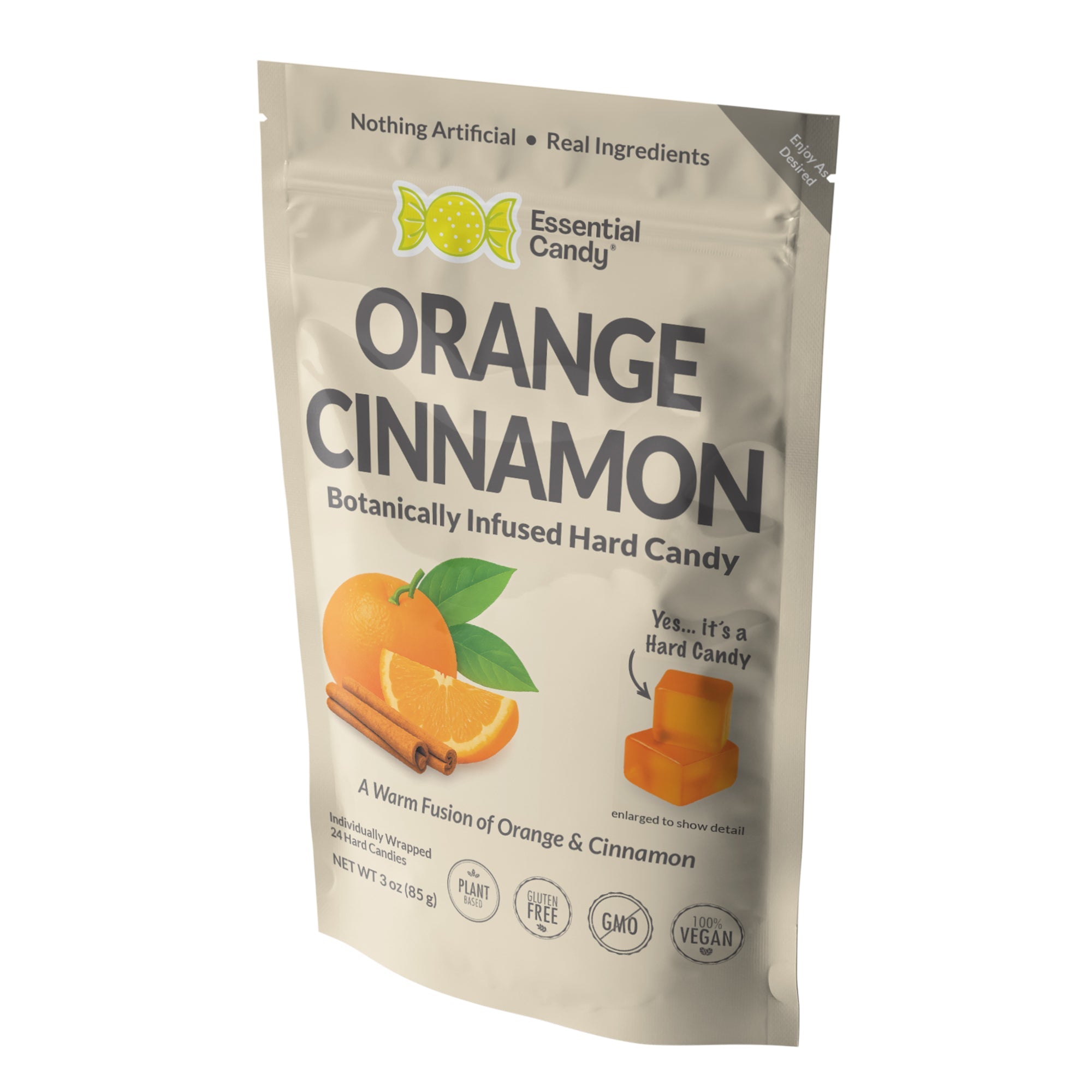 Orange Cinnamon (Happy Heart) Botanical Lozenges – Heart Friendly Goodness – Organic Orange & Ceylon Cinnamon – Gluten-Free, Non-GMO, Vegan