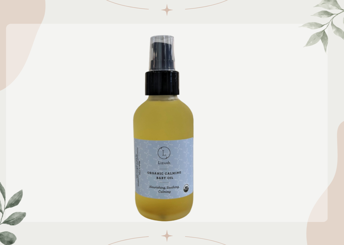 Organic Calming Baby Oil - Lavender & Chamomile