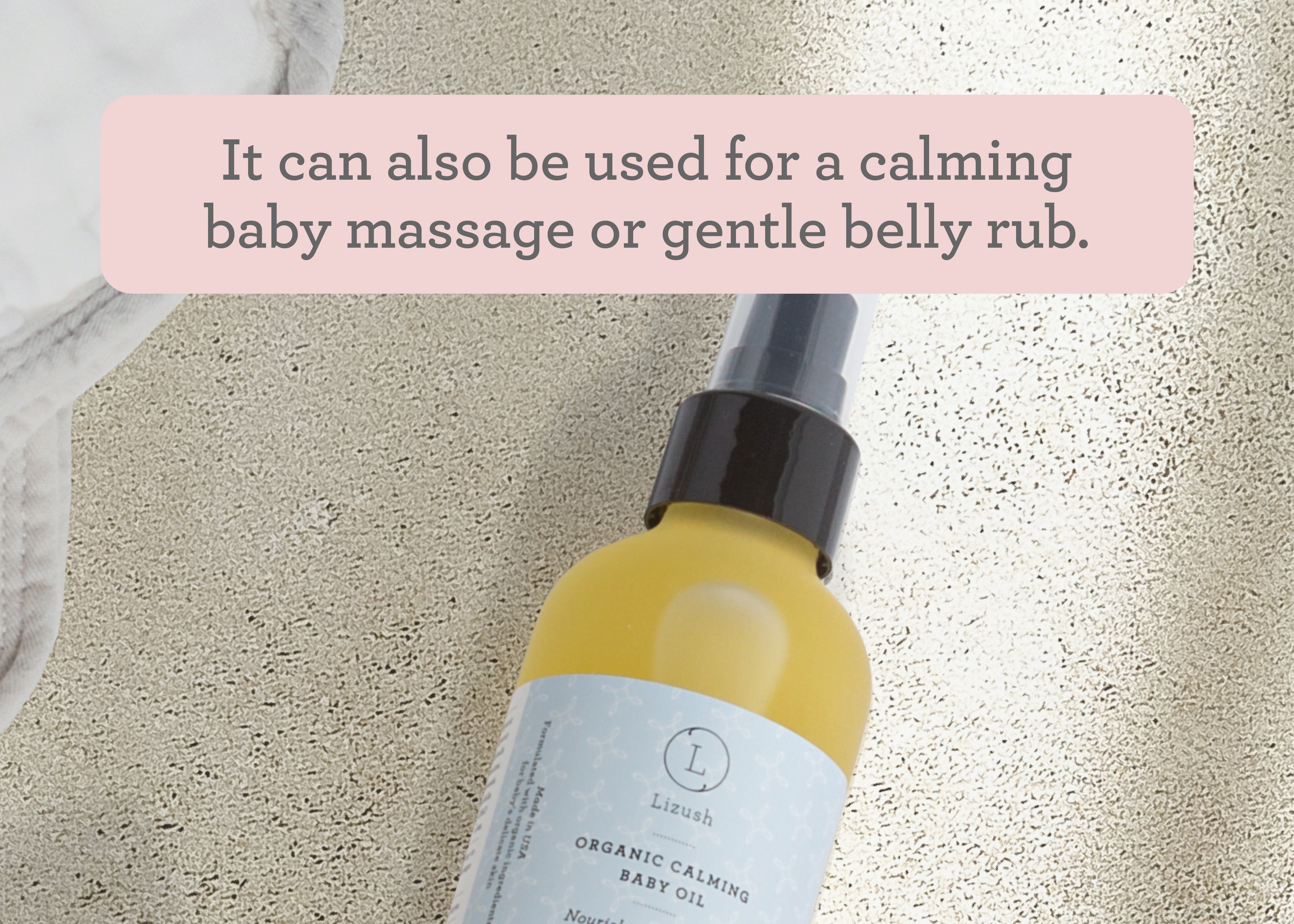 Organic Calming Baby Oil - Lavender & Chamomile