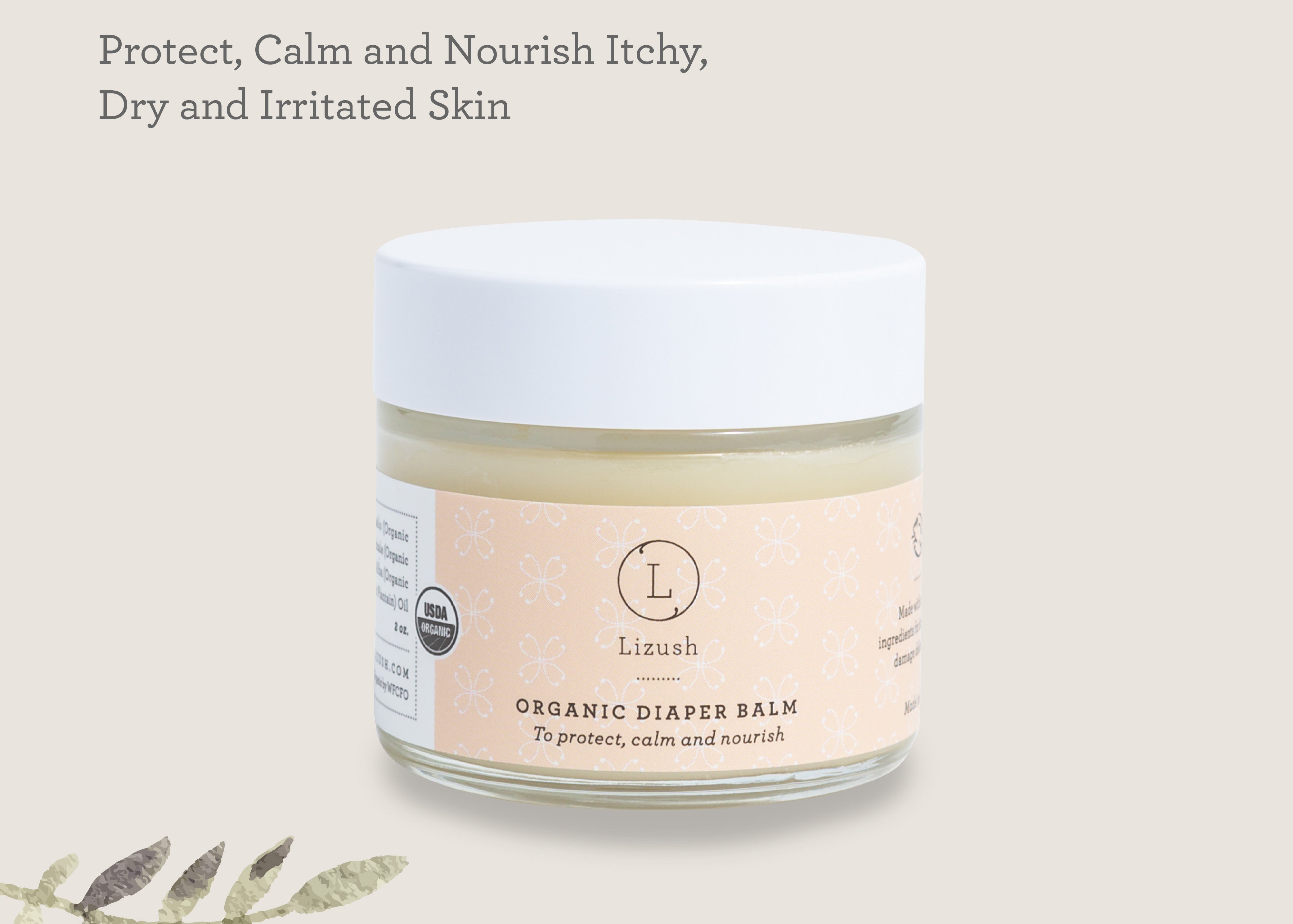 Organic Gentle Calming Diaper Balm - 2 oz.