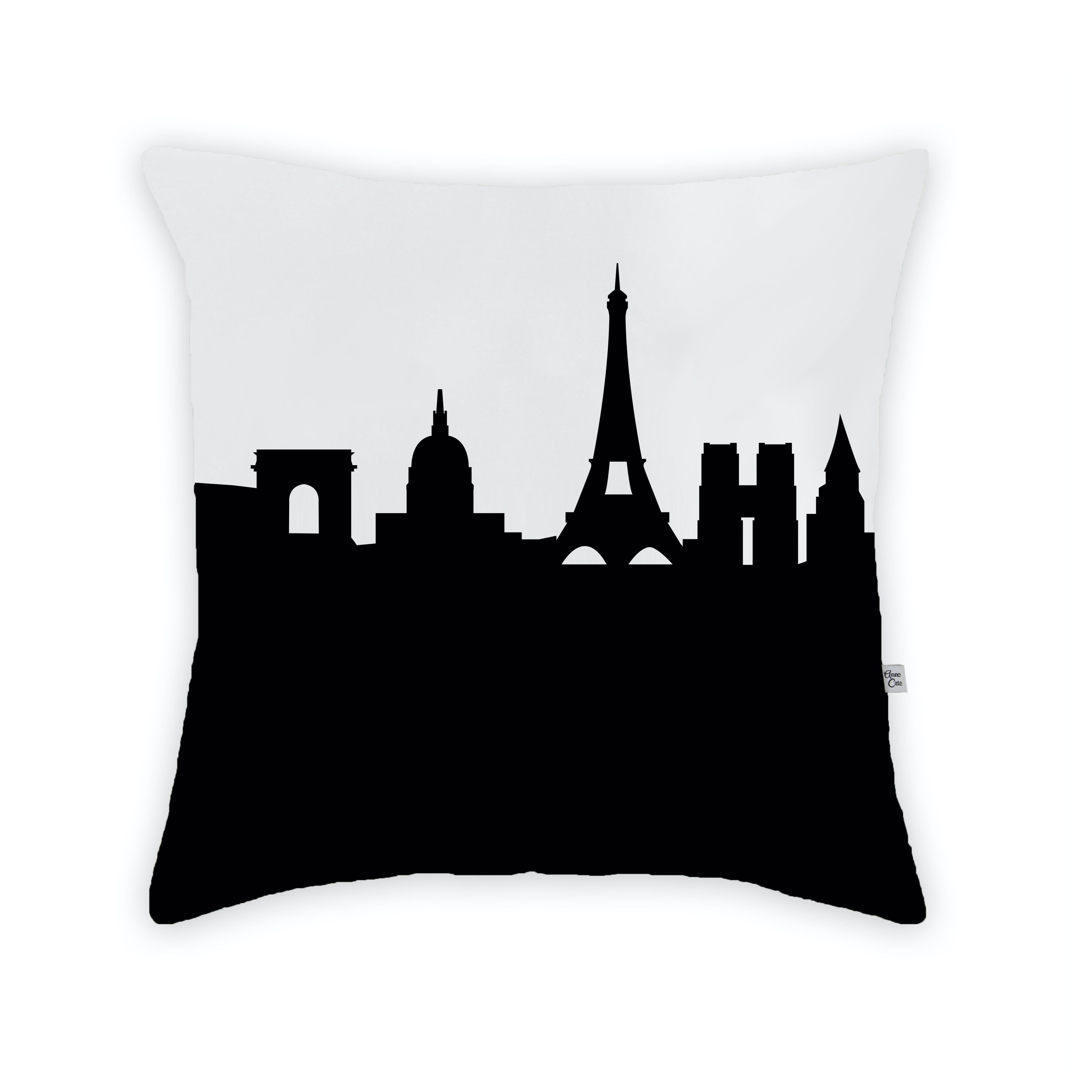 Skyline City Charm 16" by 16" Throw Pillow - Choose Your City