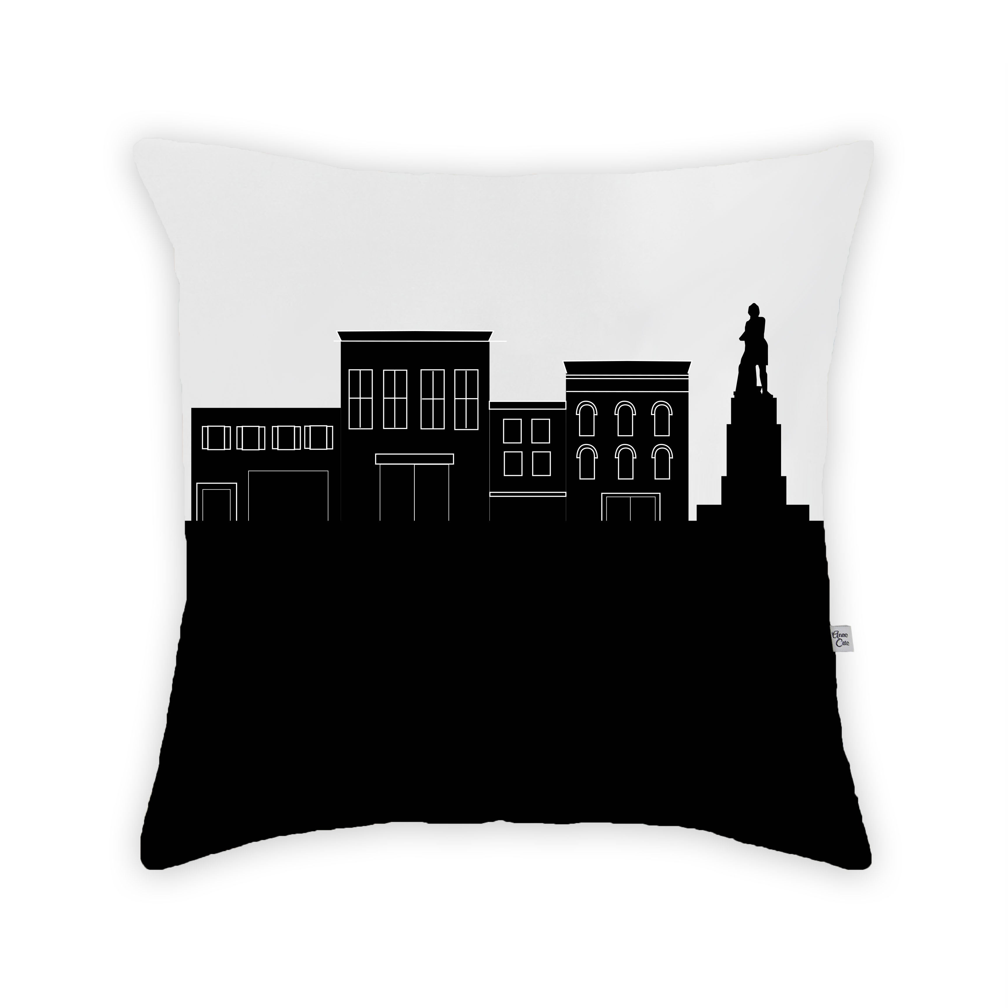 Skyline City Charm 16" by 16" Throw Pillow - Choose Your City