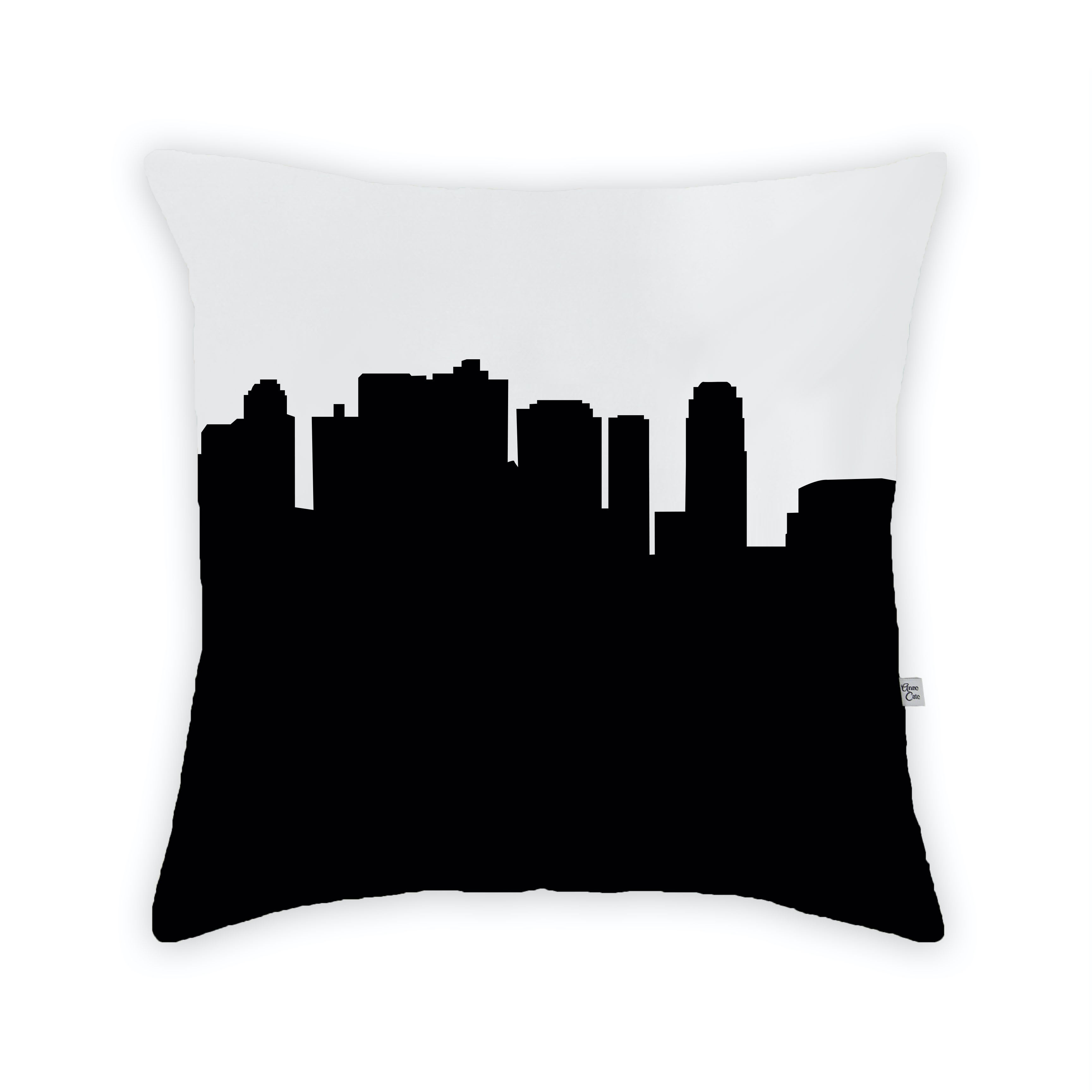 Skyline City Charm 16" by 16" Throw Pillow - Choose Your City
