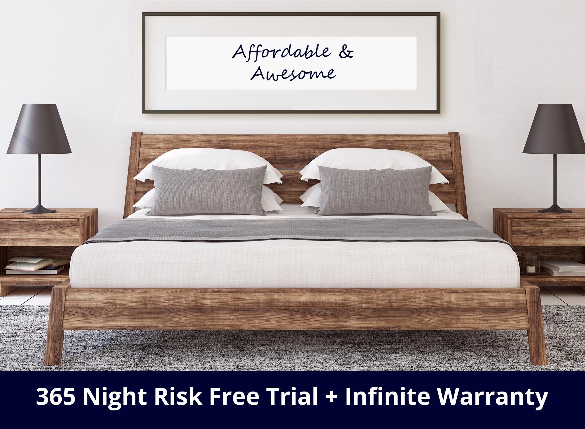 8" Aslan Cooling GEL Memory Foam Arbor Mattress - Firm