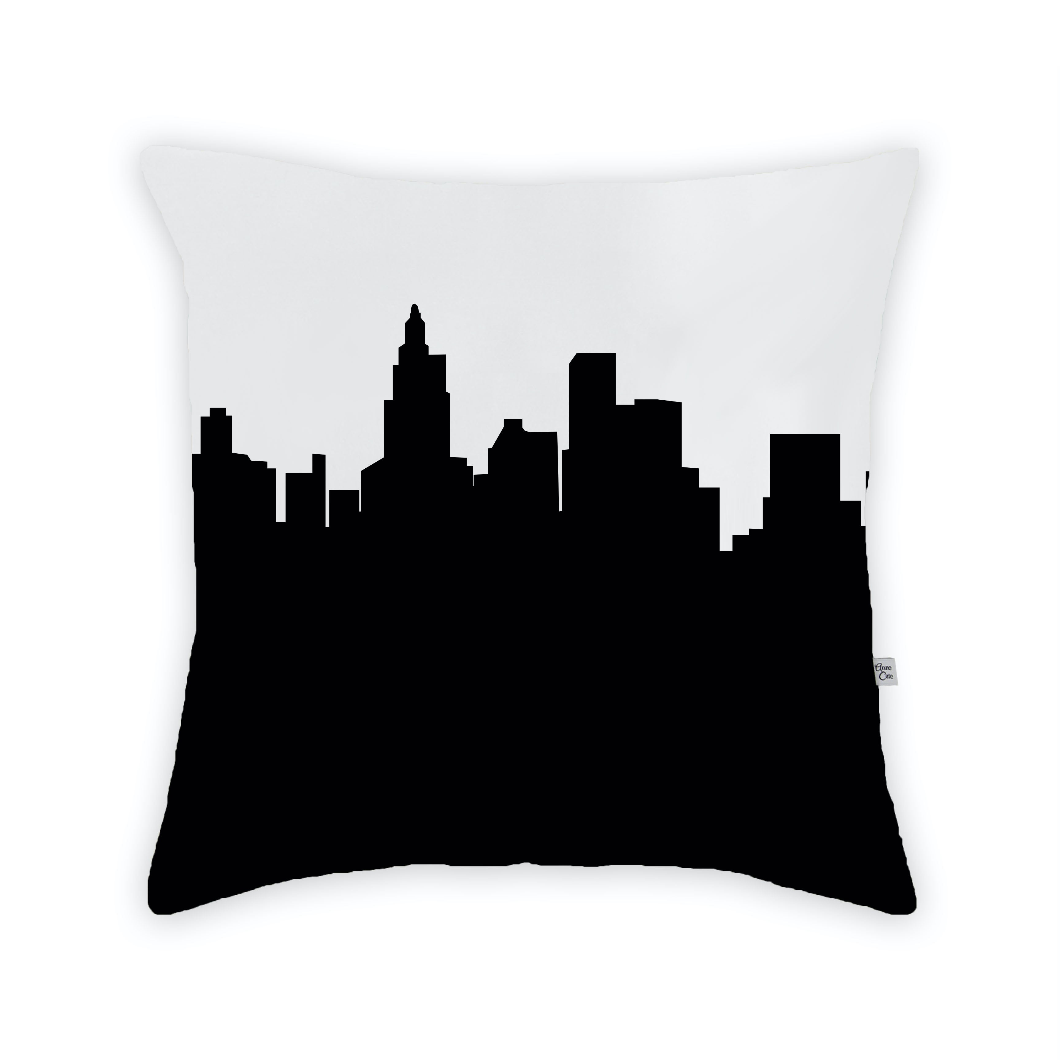 Skyline City Charm 16" by 16" Throw Pillow - Choose Your City