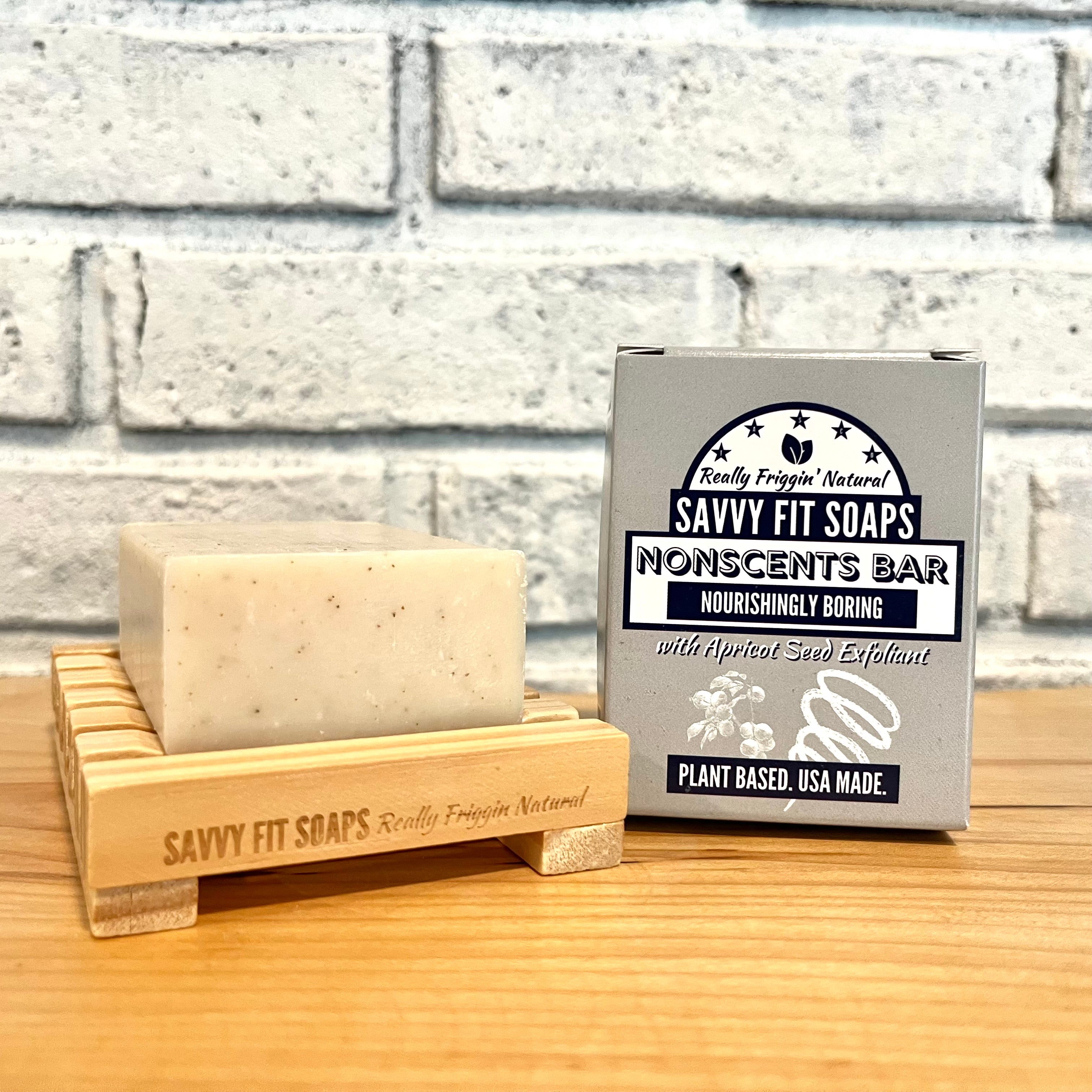 Nonscents Exfoliating Bar Soap - 3 Pack