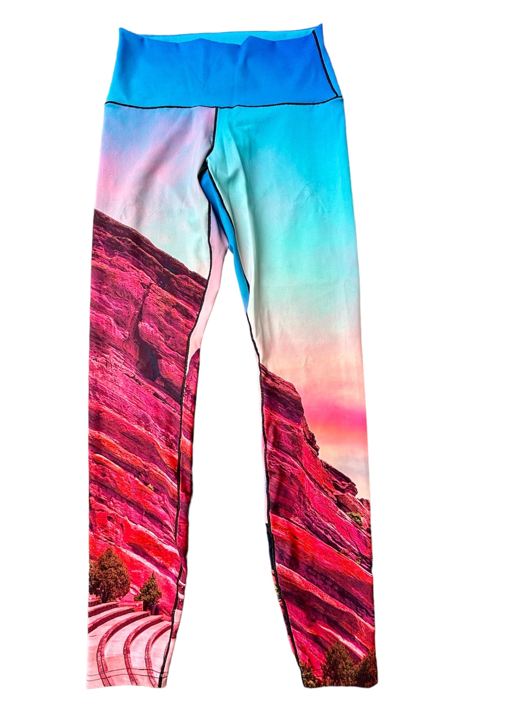 Eco-Friendly Red Rocks Sunrise Yoga Pants