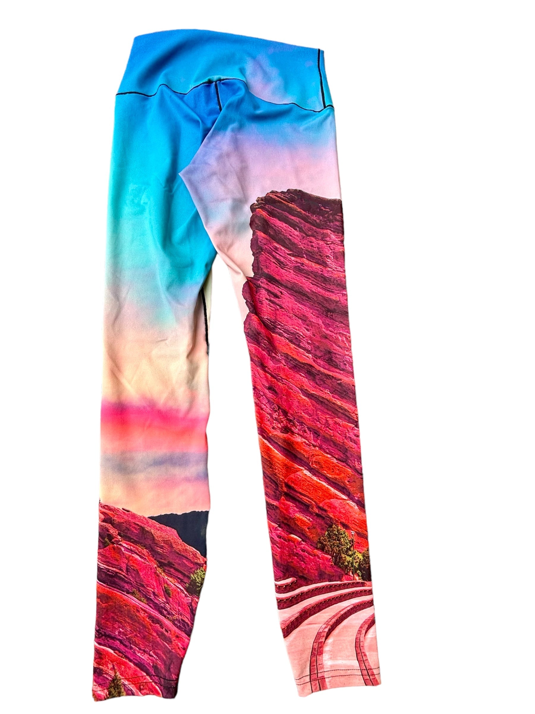 Eco-Friendly Red Rocks Sunrise Yoga Pants