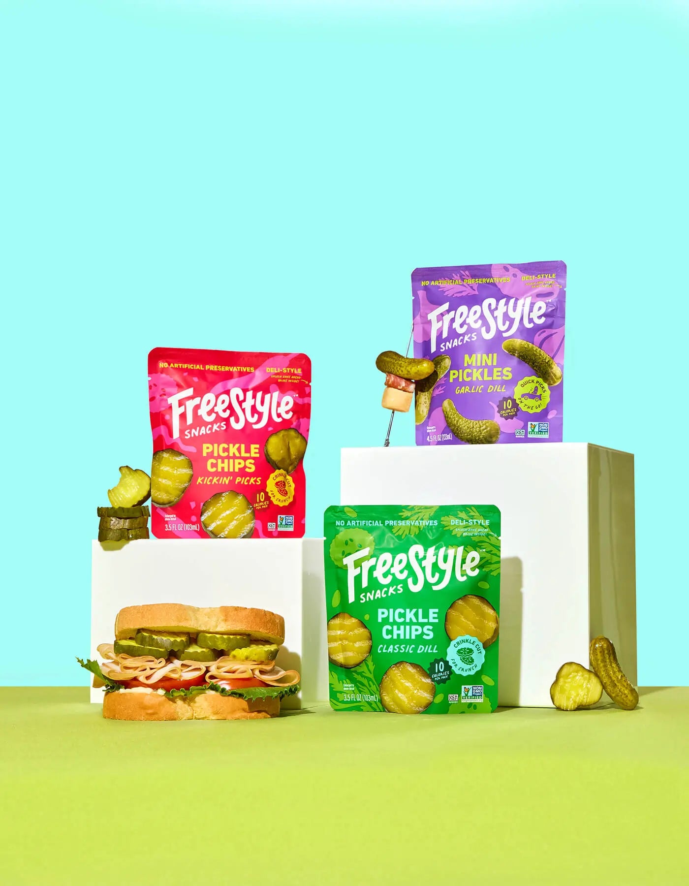 Dill Pickle Variety - 6 Ct Starter Pack (3 Flavors)