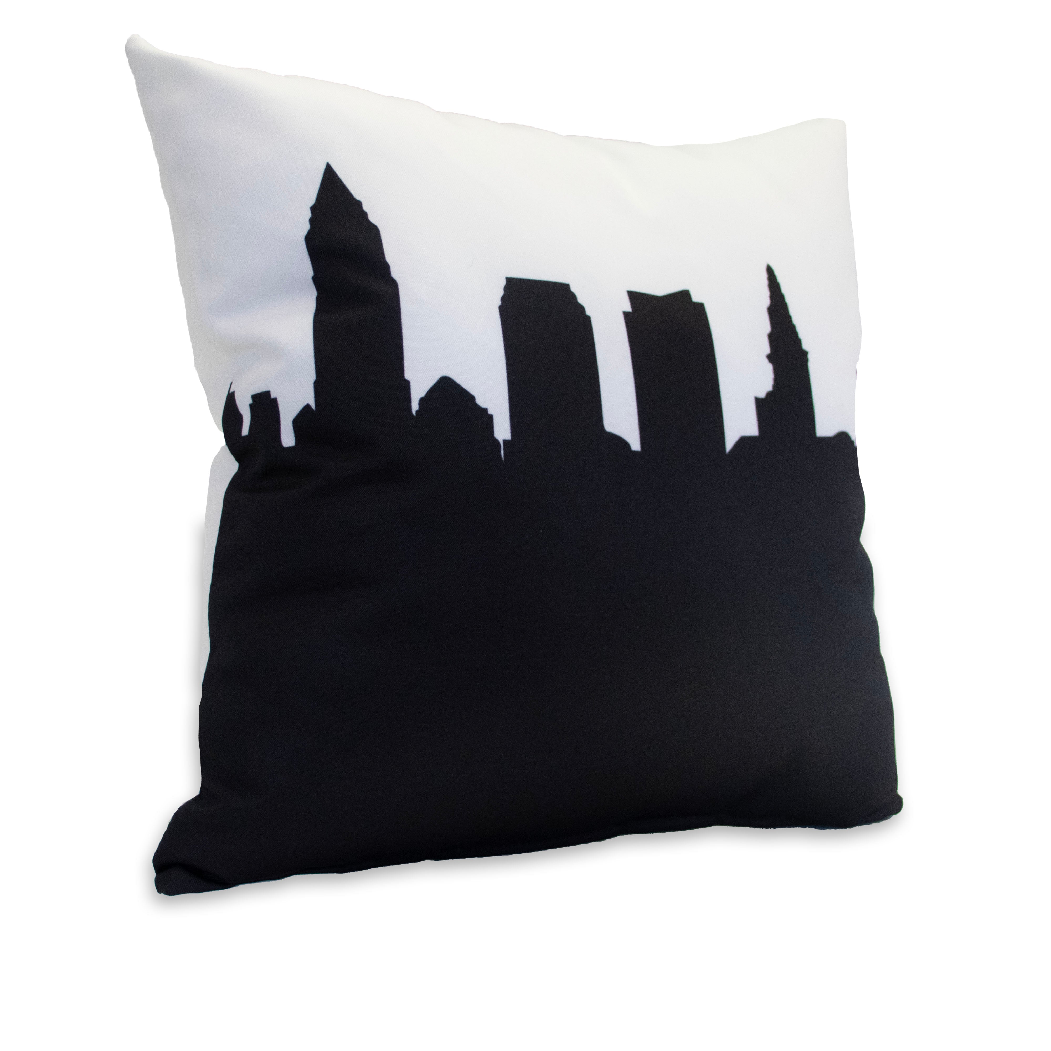 Skyline City Charm 16" by 16" Throw Pillow - Choose Your City