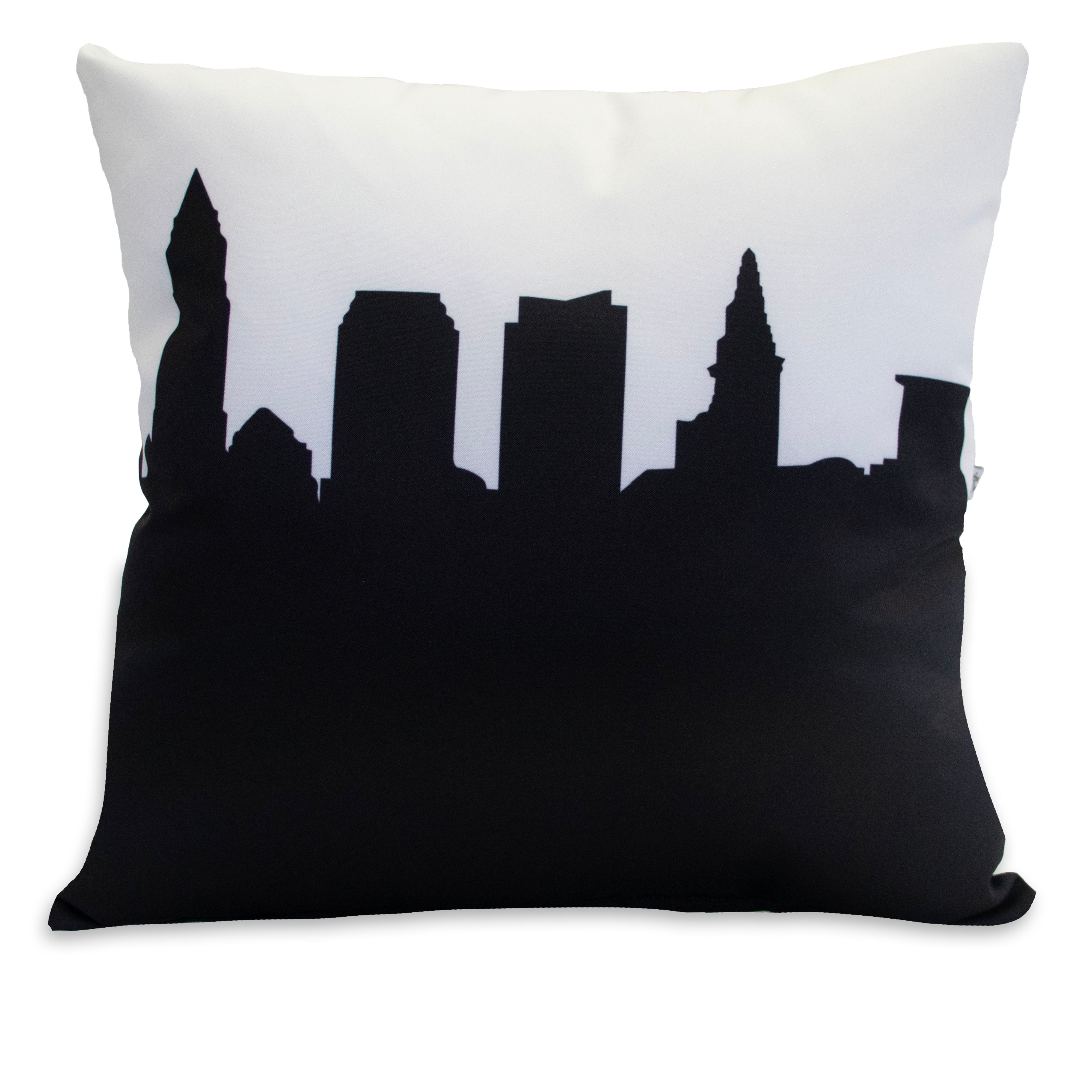 Skyline City Charm 16" by 16" Throw Pillow - Choose Your City