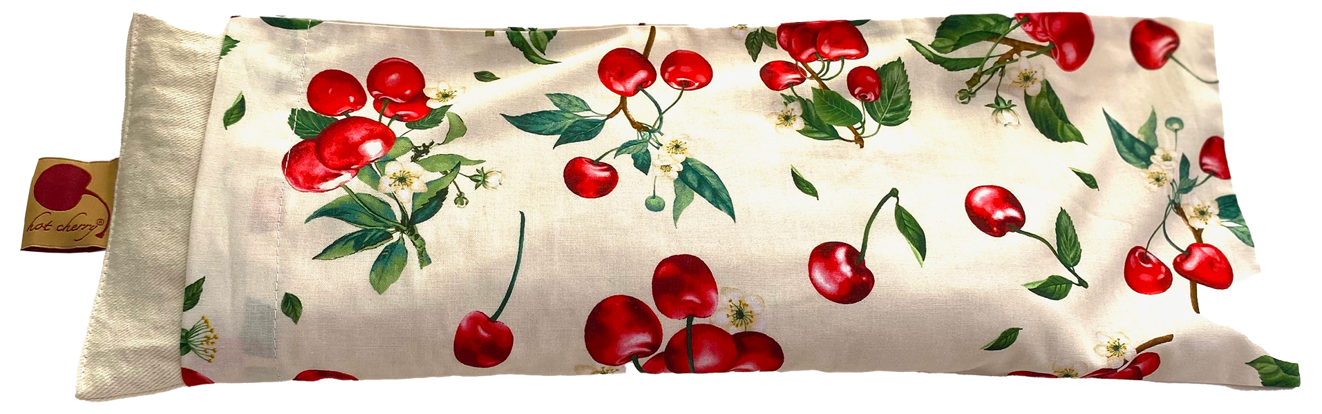 Hot Cherry Cervical Neck Pillow - Natural Denim