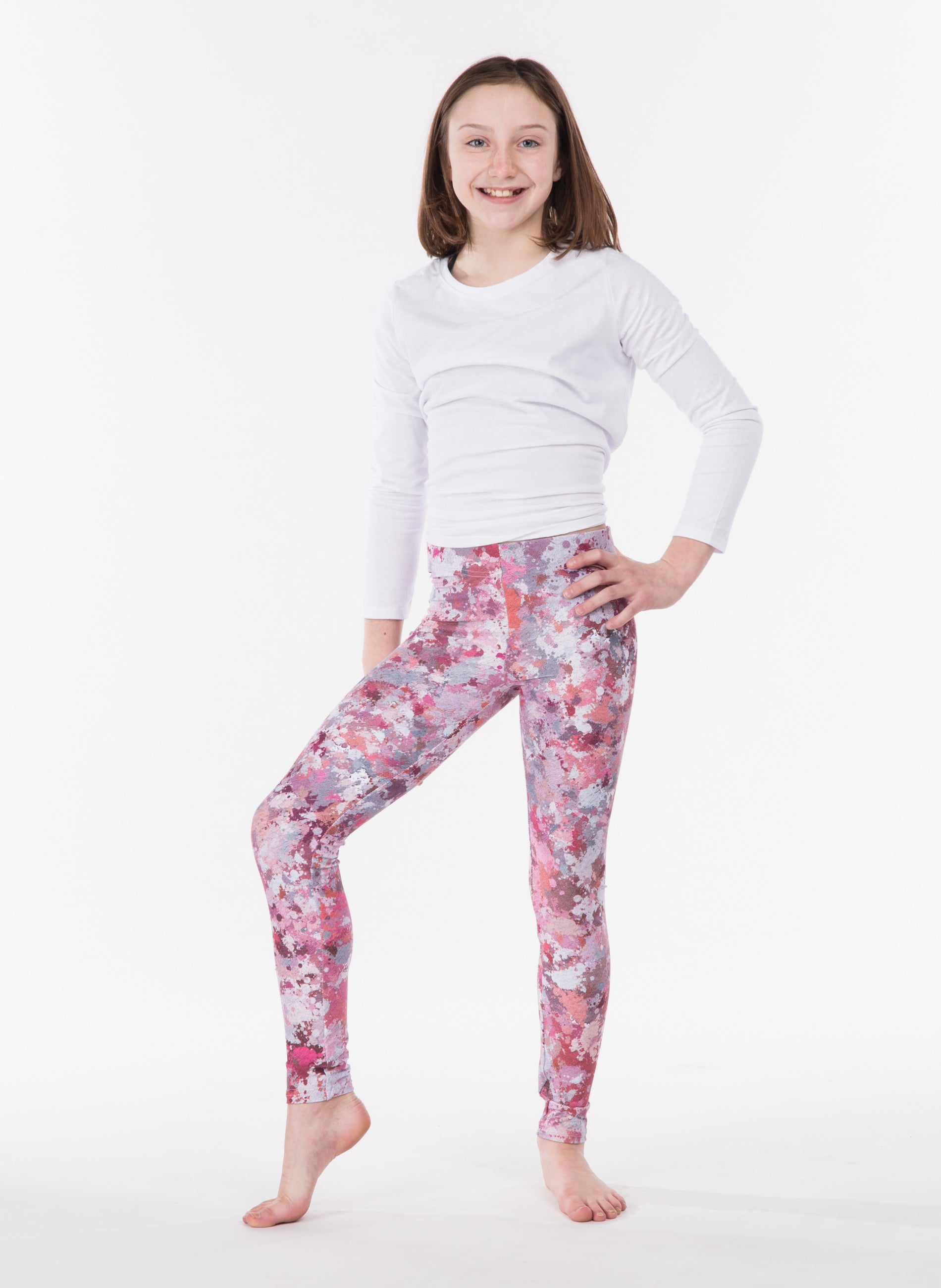 Kids Eco-Friendly Pink Bliss Yoga Pants