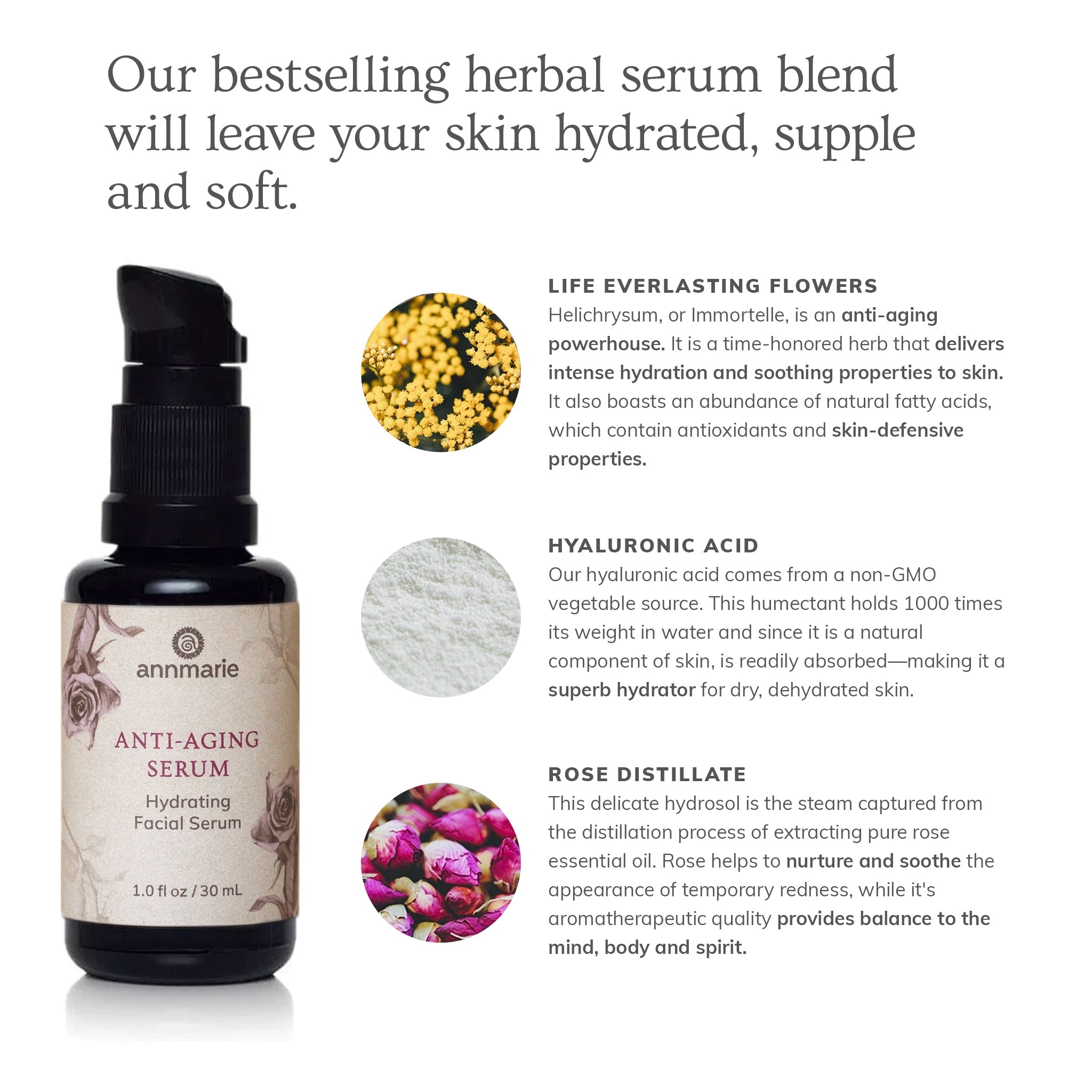 Anti-Aging Hyaluronic Acid Firming Serum - 1 Oz