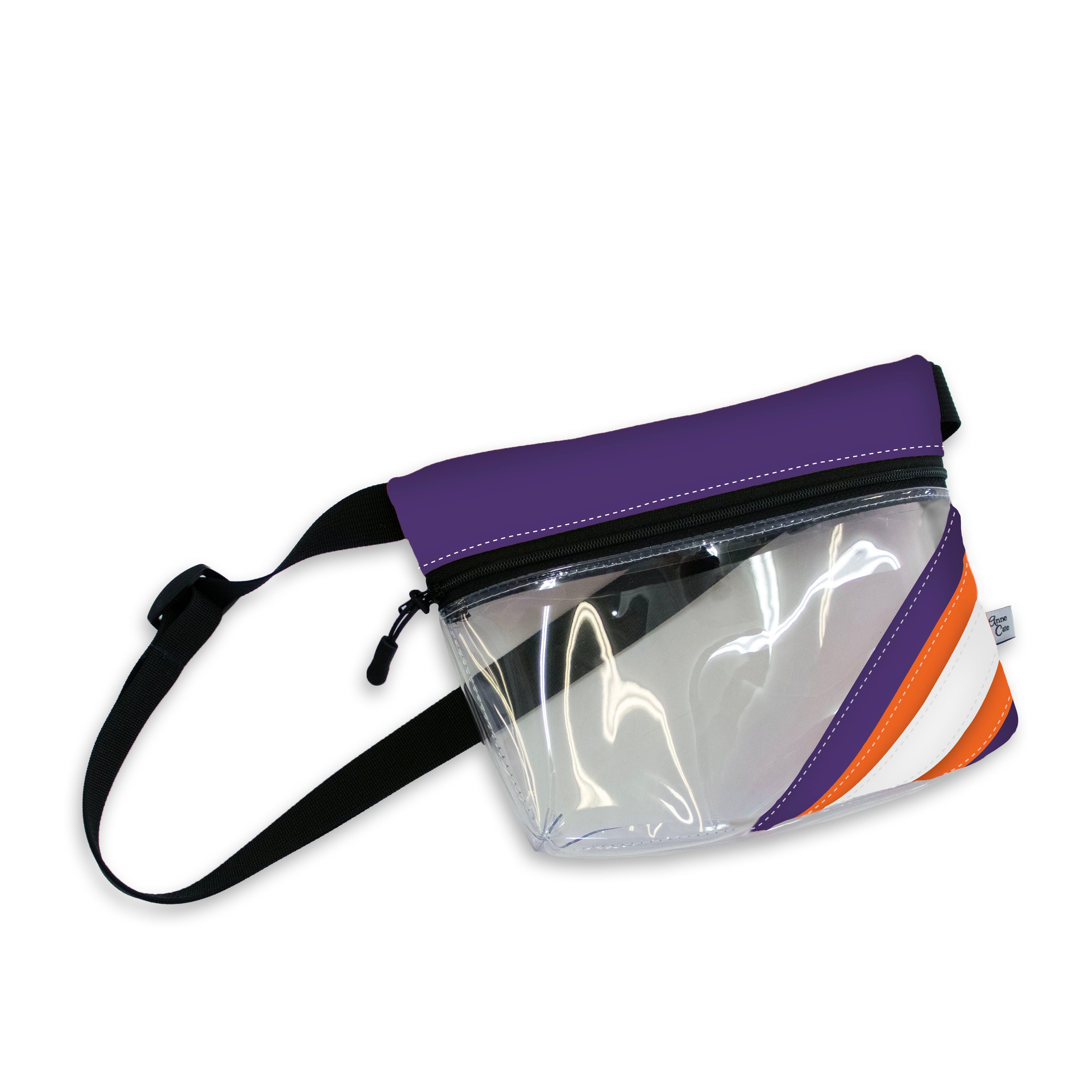 Collegiate Football Stadium Clear Stripe Game Day Fanny Pack
