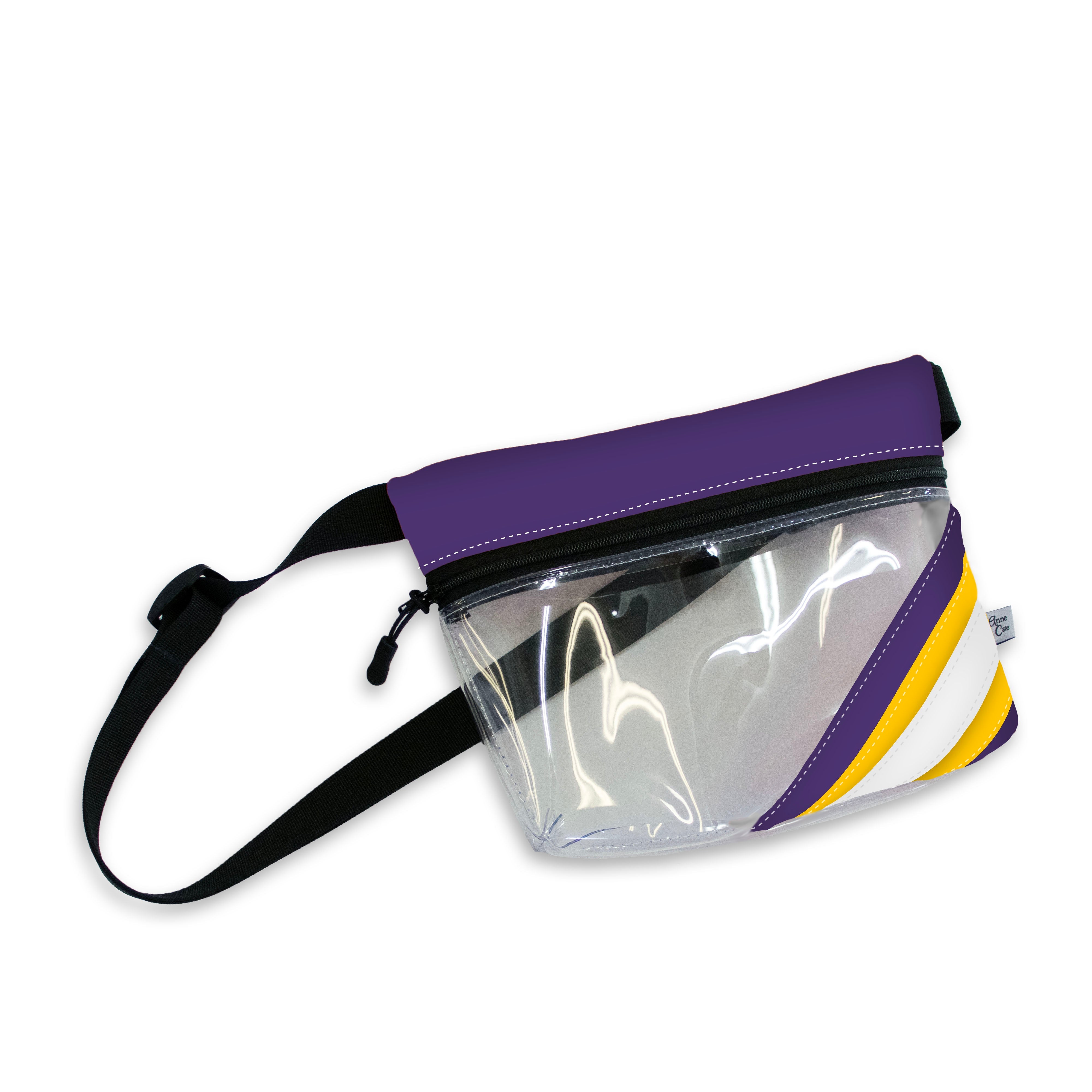Collegiate Football Stadium Clear Stripe Game Day Fanny Pack