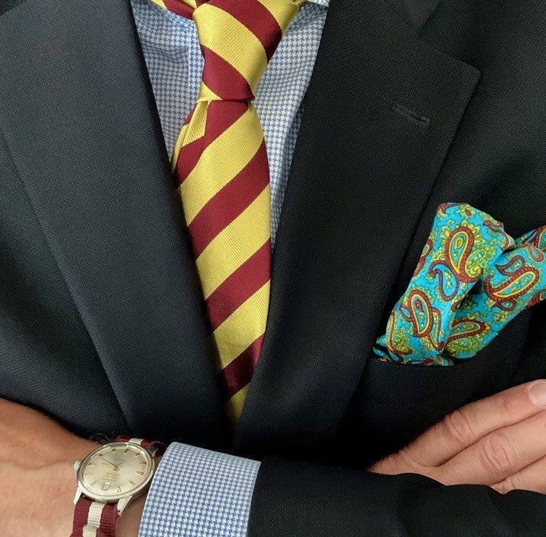 Handmade Queen Royal Lancers Regimental Tie - Silk