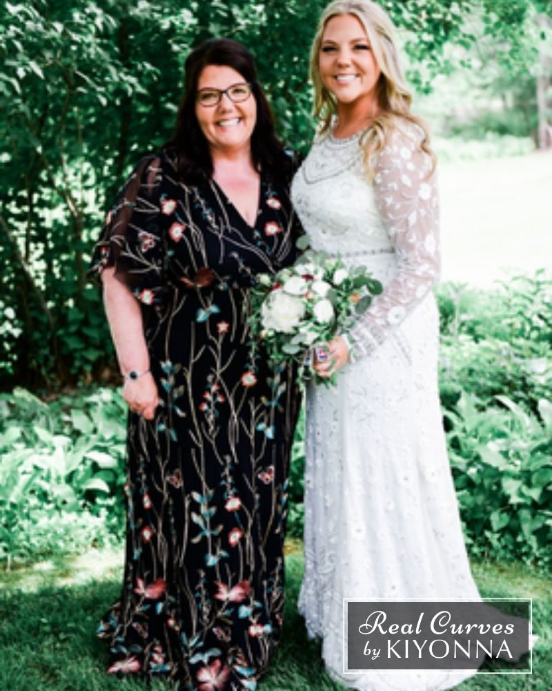 Plus Size Embroidered Elegance Evening Gown