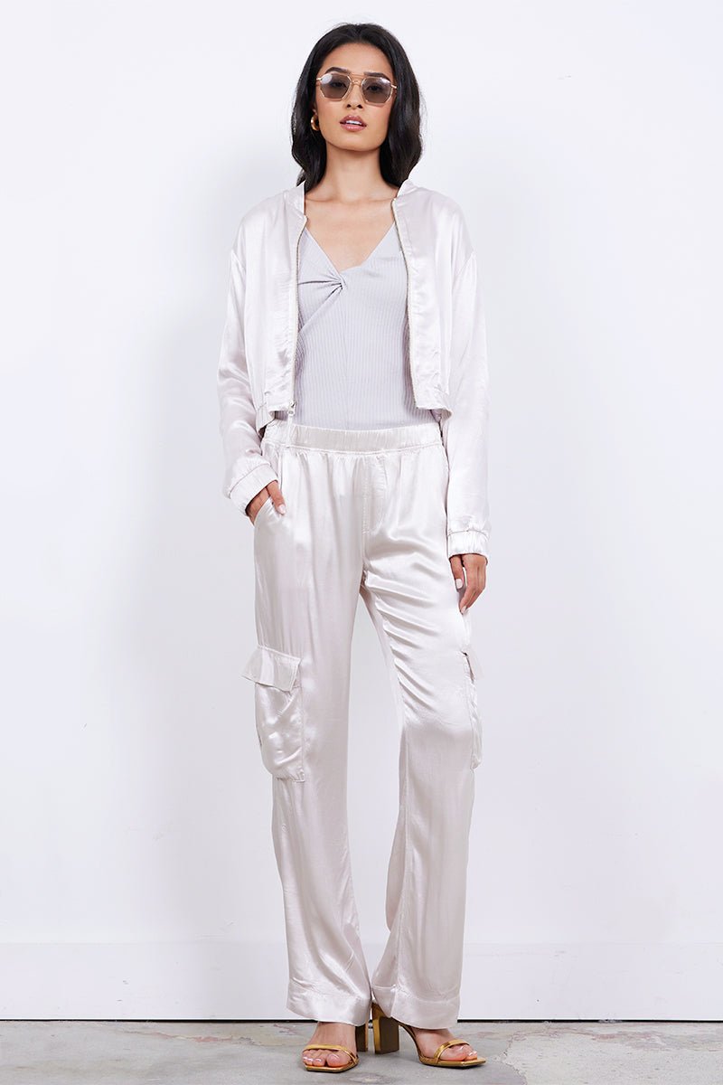 Agnes Silky Cargo Long Pant