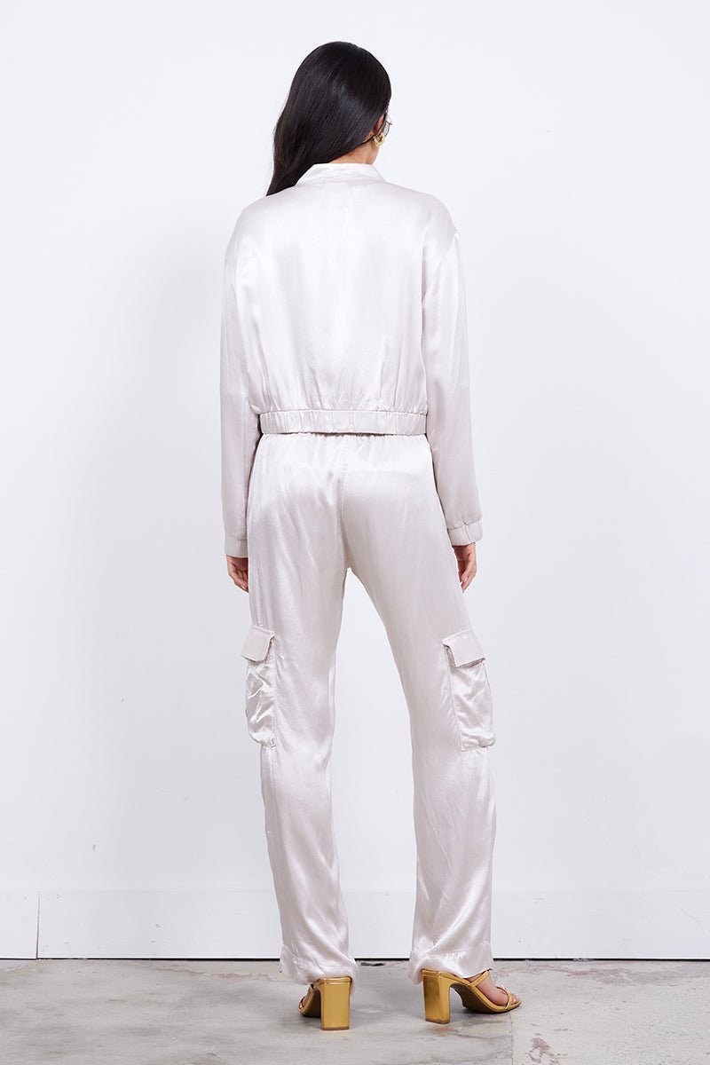Agnes Silky Cargo Long Pant