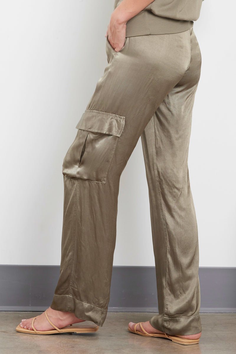 Agnes Silky Cargo Long Pant