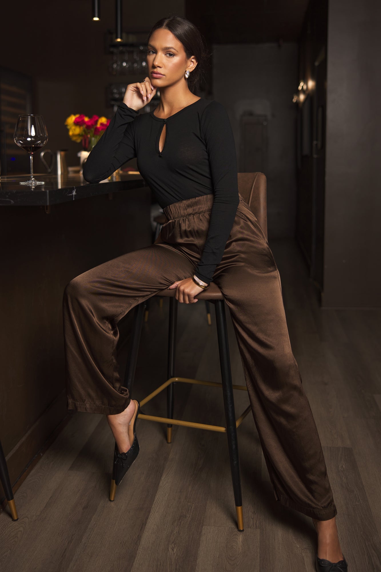 Owen Silky Wide Leg Pants
