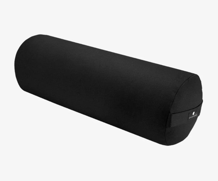 Round Firm Yoga Bolster - 100% Cotton Cover