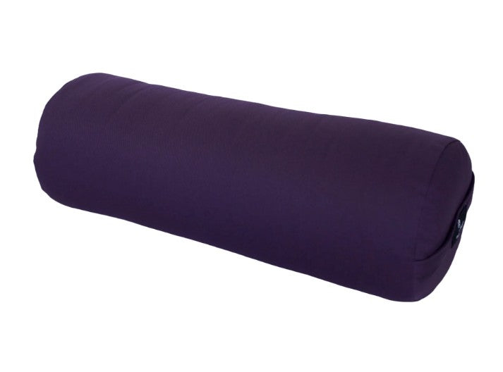 Round Firm Yoga Bolster - 100% Cotton Cover