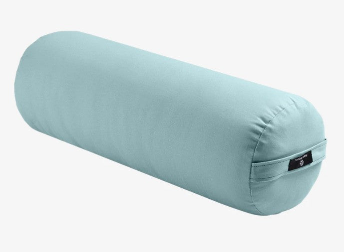 Round Firm Yoga Bolster - 100% Cotton Cover