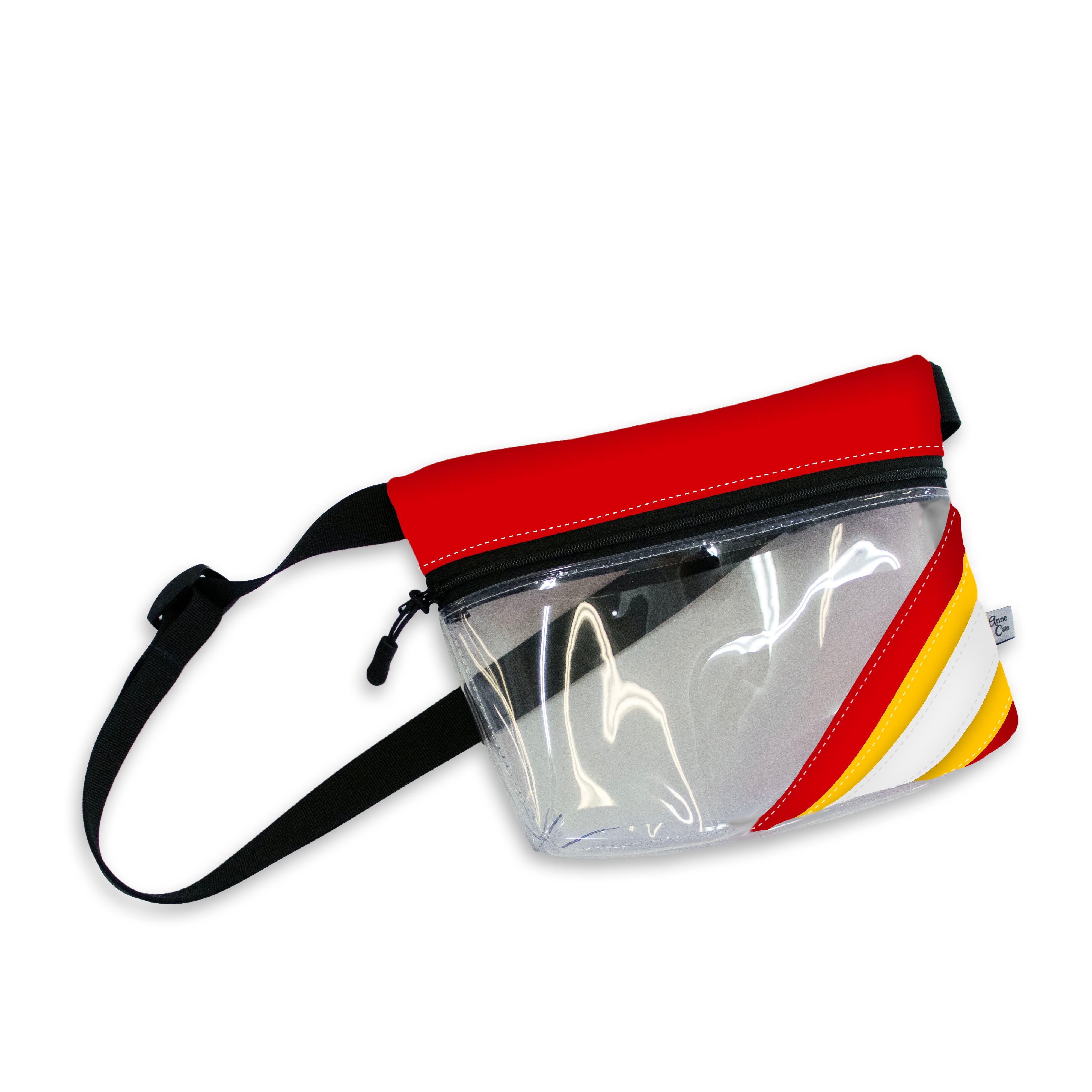 Collegiate Football Stadium Clear Stripe Game Day Fanny Pack