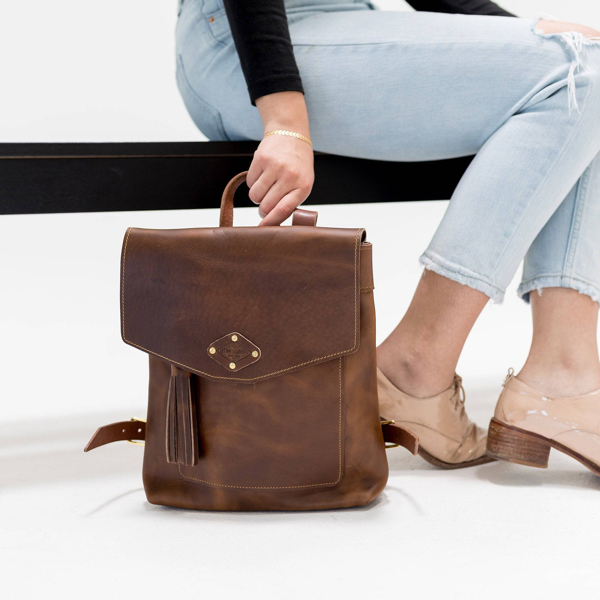 Premium Leather Rucksack
