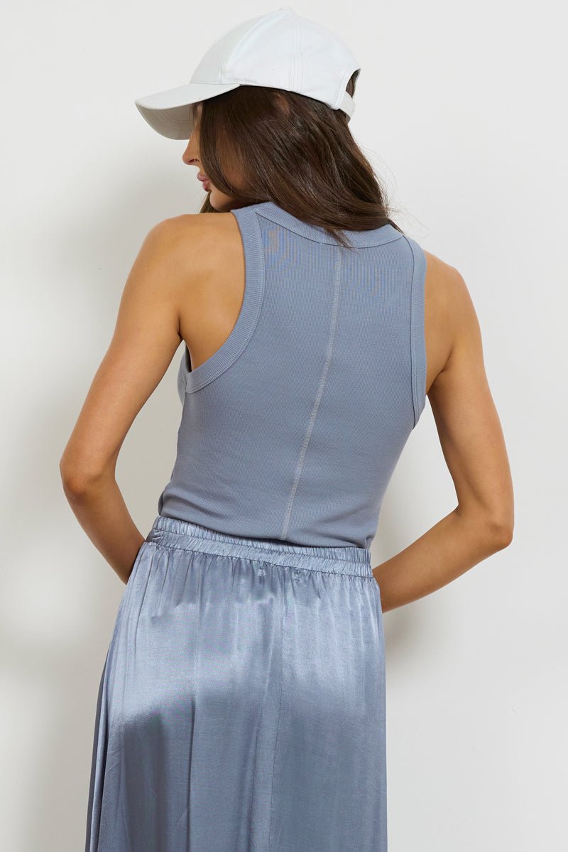 Aida Racer Front Ribbed Tank Top
