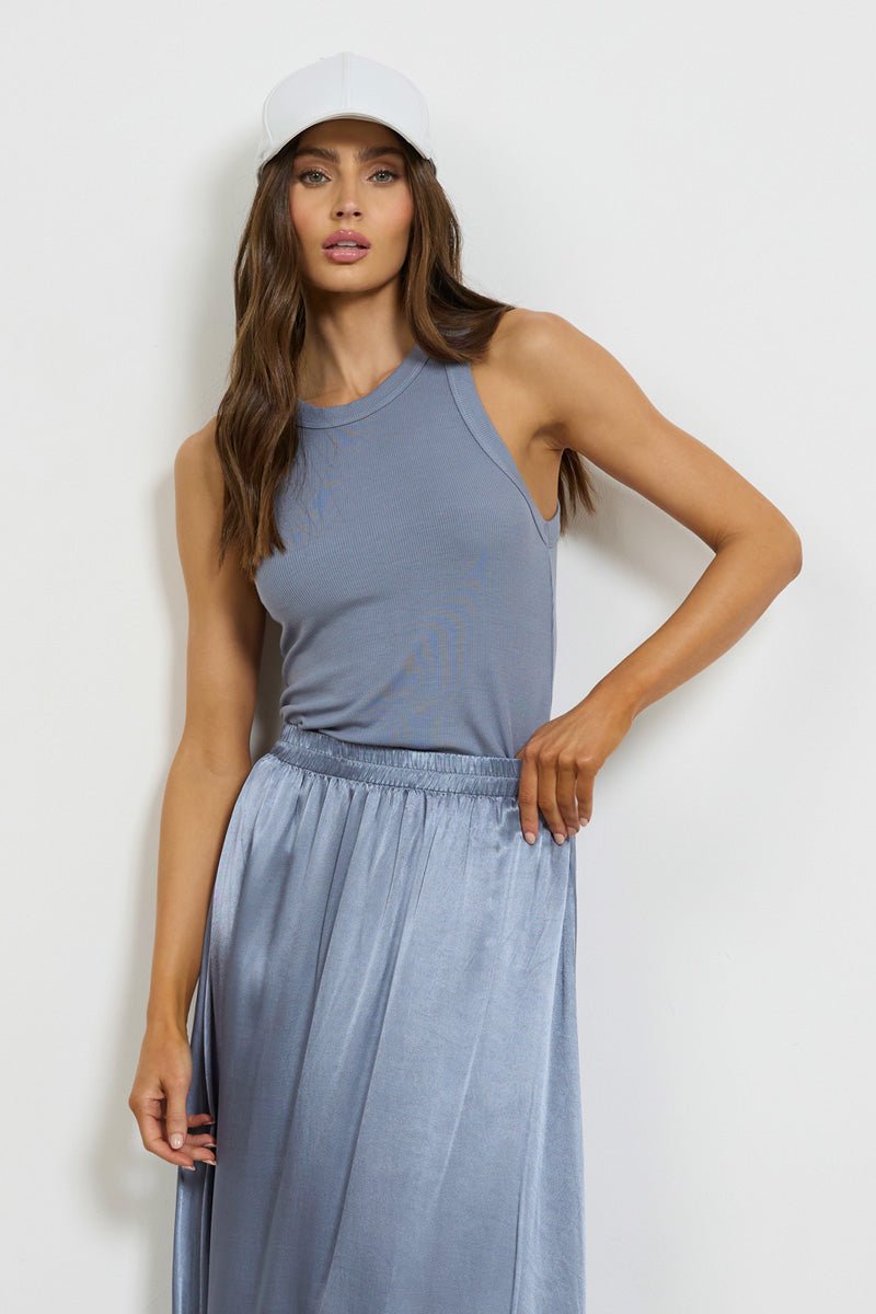 Aida Racer Front Ribbed Tank Top