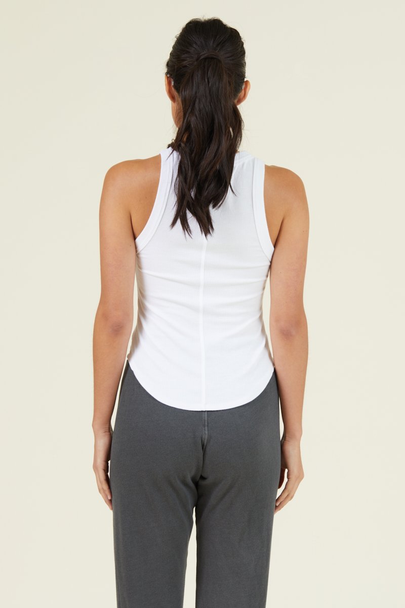 Aida Racer Front Ribbed Tank Top